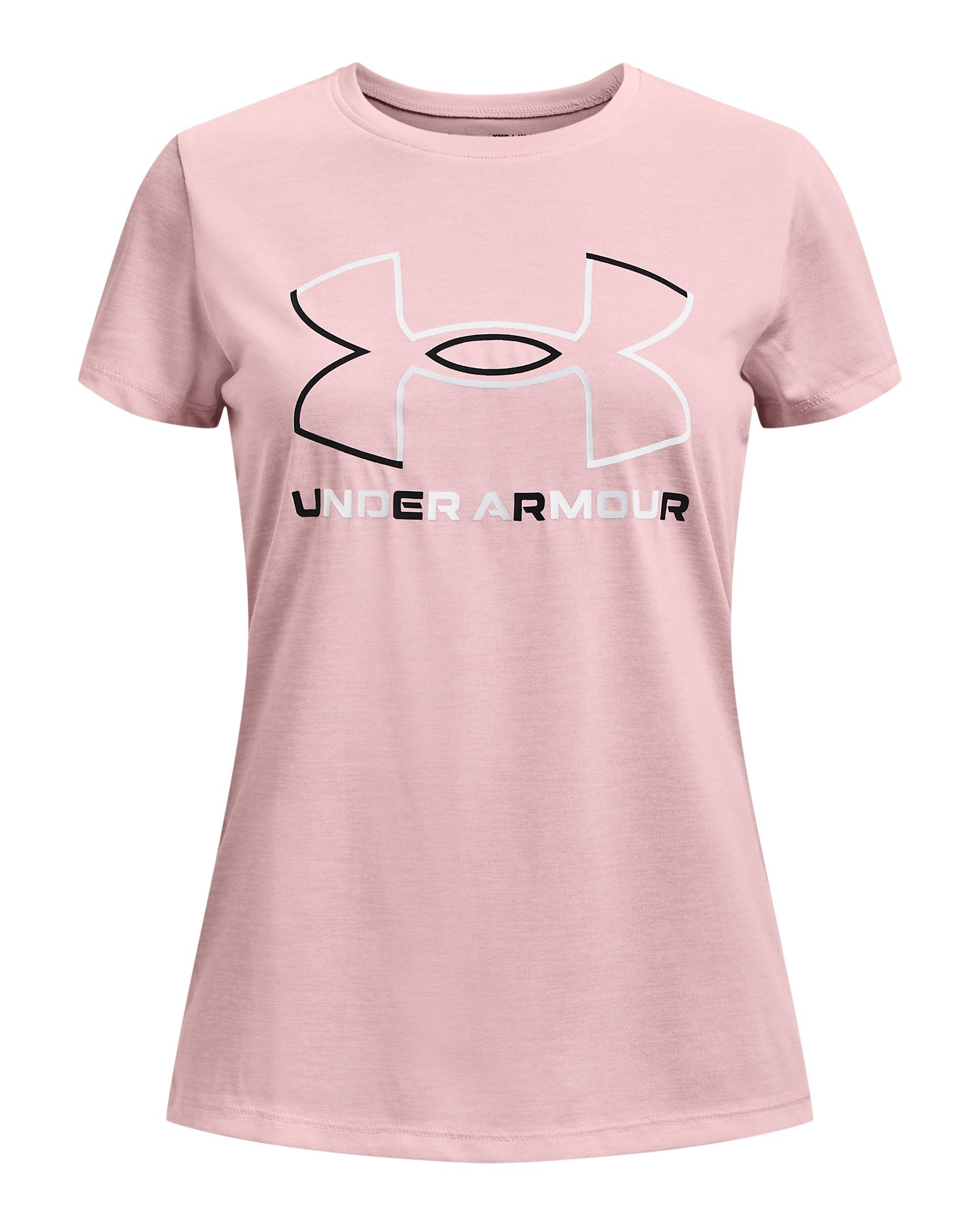 UA Tech Big Logo Twist Girls' Short Sleeve 8