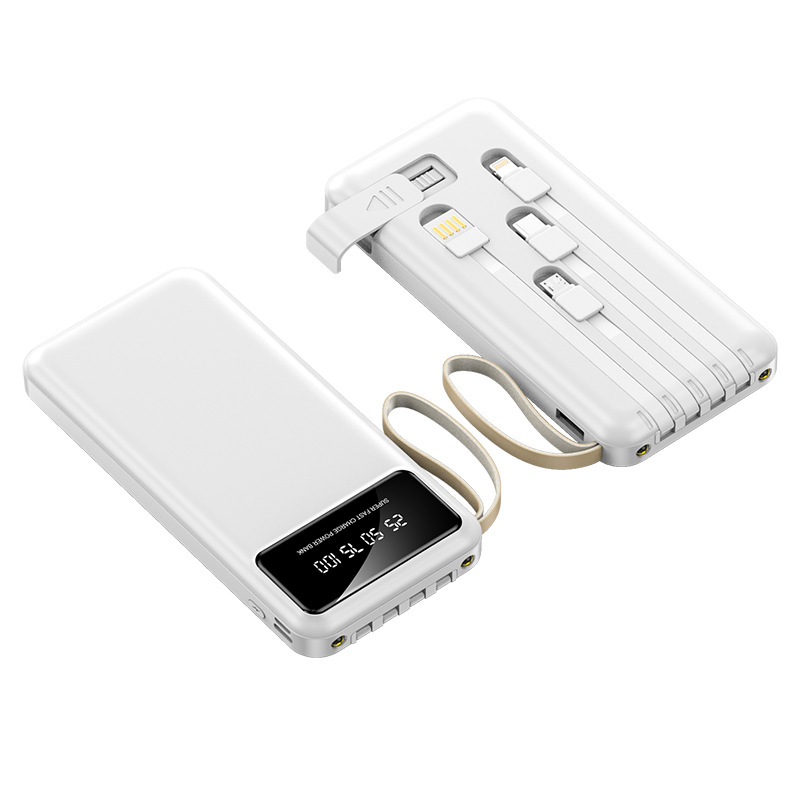 10000 Mah Power Bank W/ 4 Cables 3