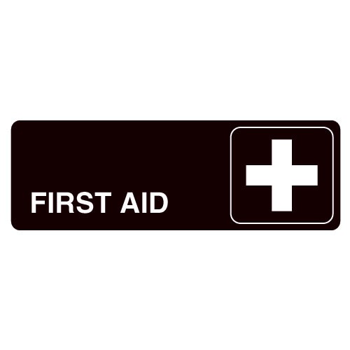 First Aid Acrylic Facility Sign 9w x 3h