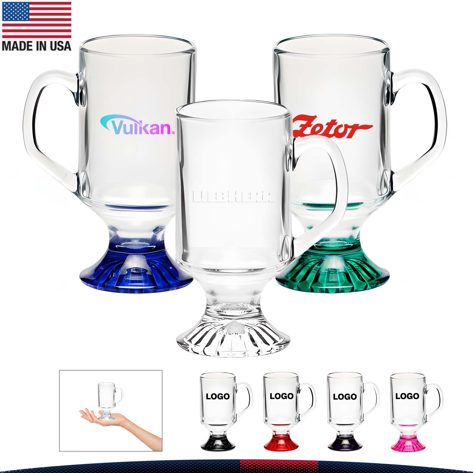 ARC 10 oz. Zayla Toddy Glass Mugs 9