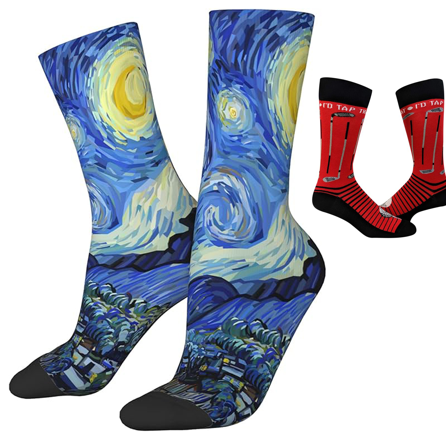 Customizable Fun Colorful Print Novelty Socks Gift 6
