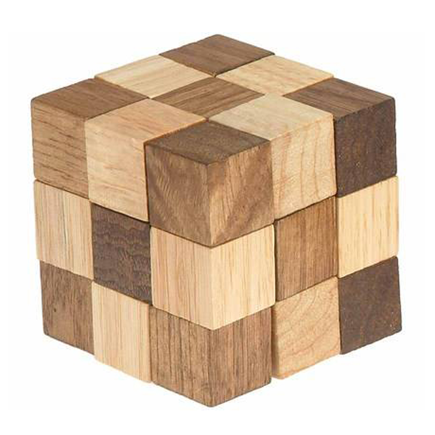 3" Cube Chain Wooden Puzzle 2