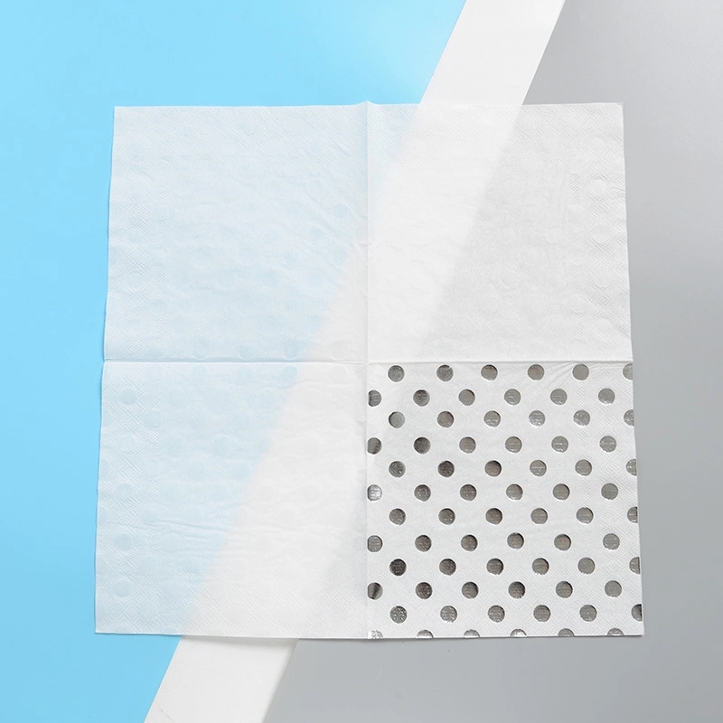 Custom Gold Dot Confetti Paper Napkins 3