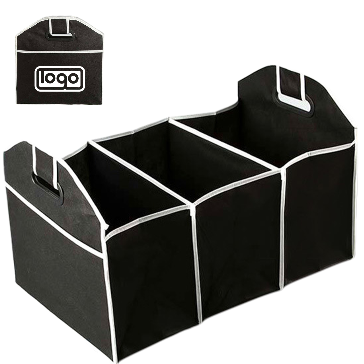 Collapsible Nonwoven Car Trunk Organizer w/ Handles 2