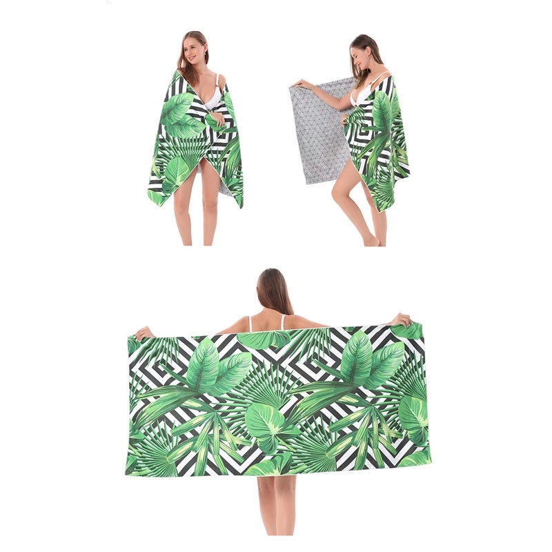 Custom Super Absorbent Sand Free Beach Towel 8