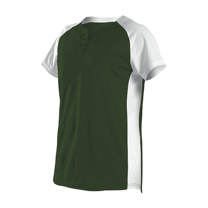 Womens Two Button Fastpitch Jersey 12
