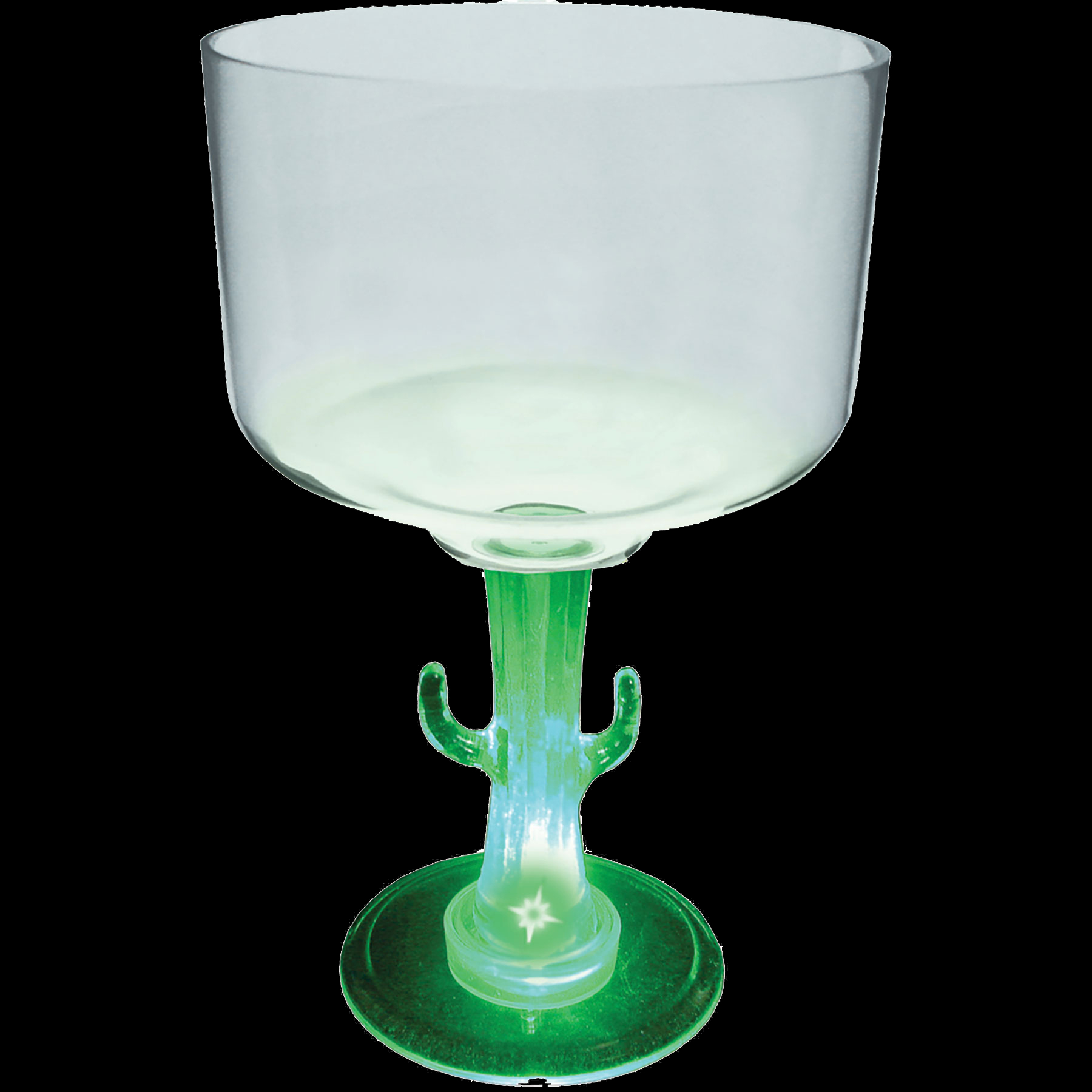 18oz Light Up Novelty Stem Plastic Margarita Glass 2