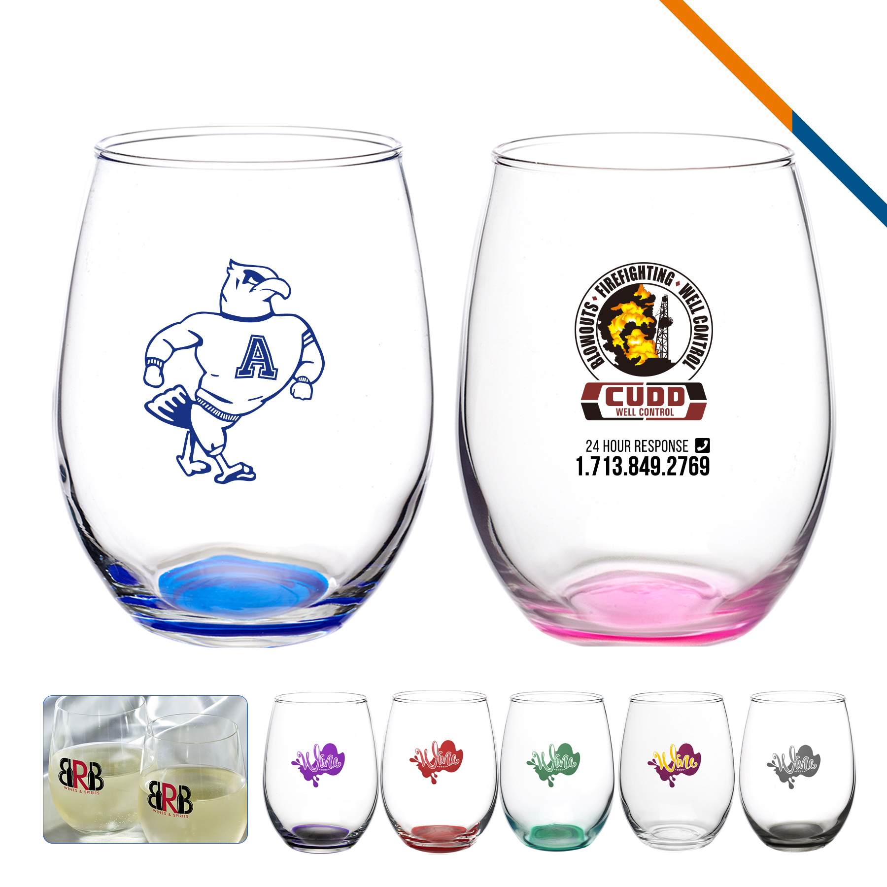 Tilda Stemless Wine Glasses 3