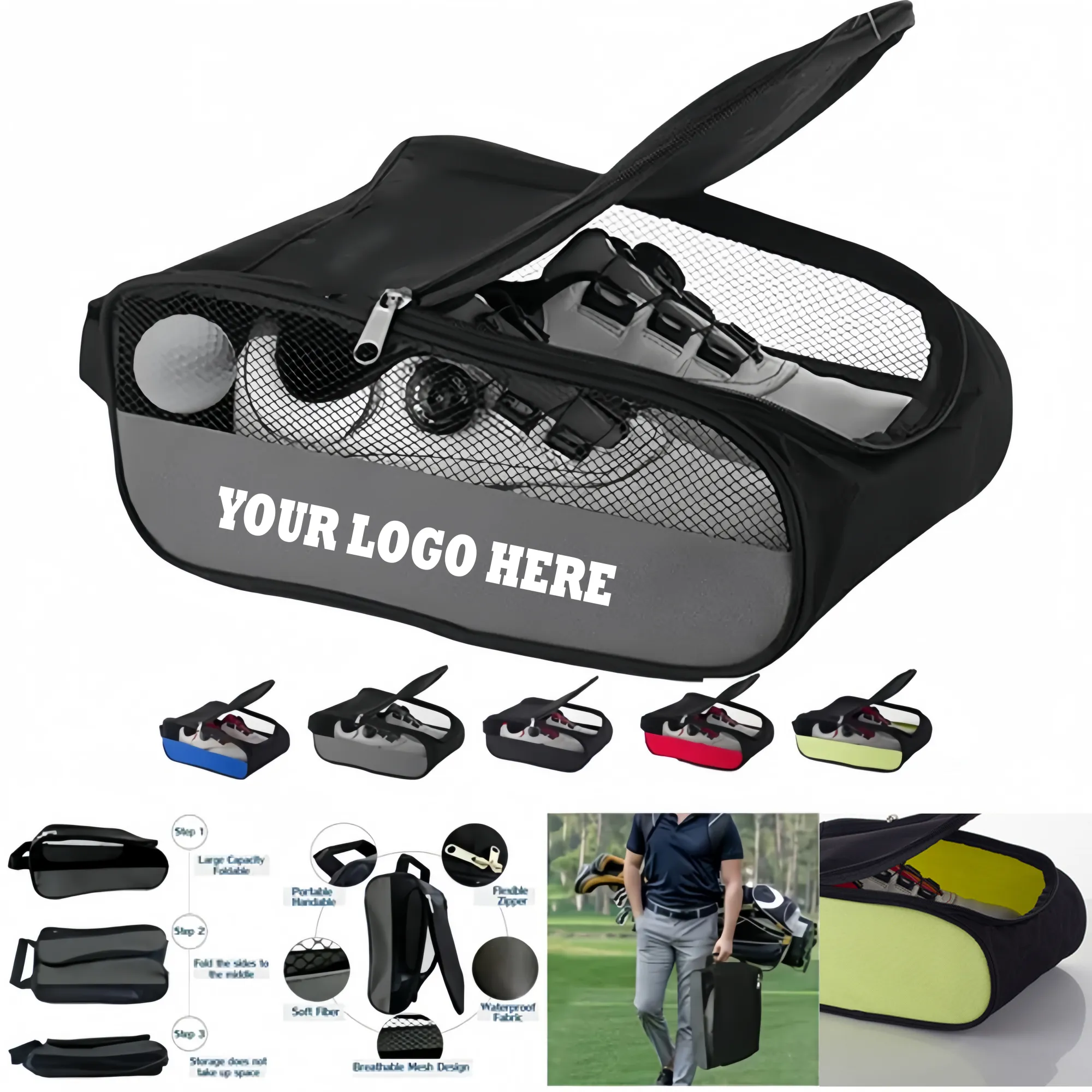 Portable Golf Shoe Bag 2