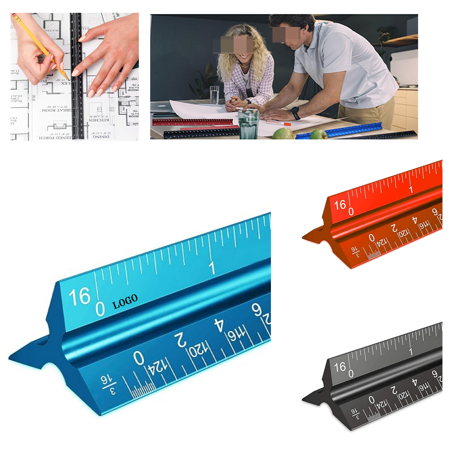 12 Inch Architectural Scale Ruler 4