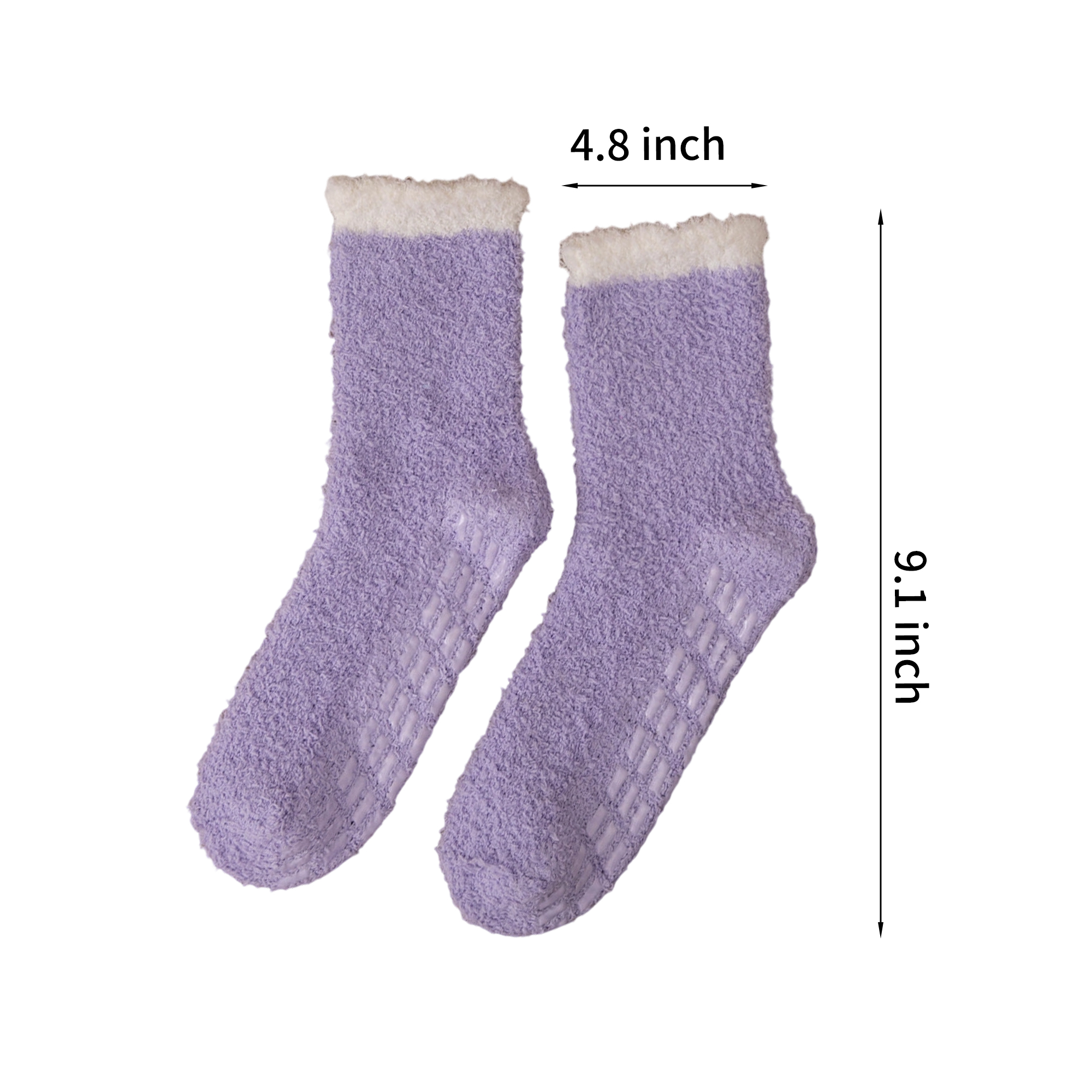 Polyester Non Slip Winter Sock Thickened Warm Grip Design 17