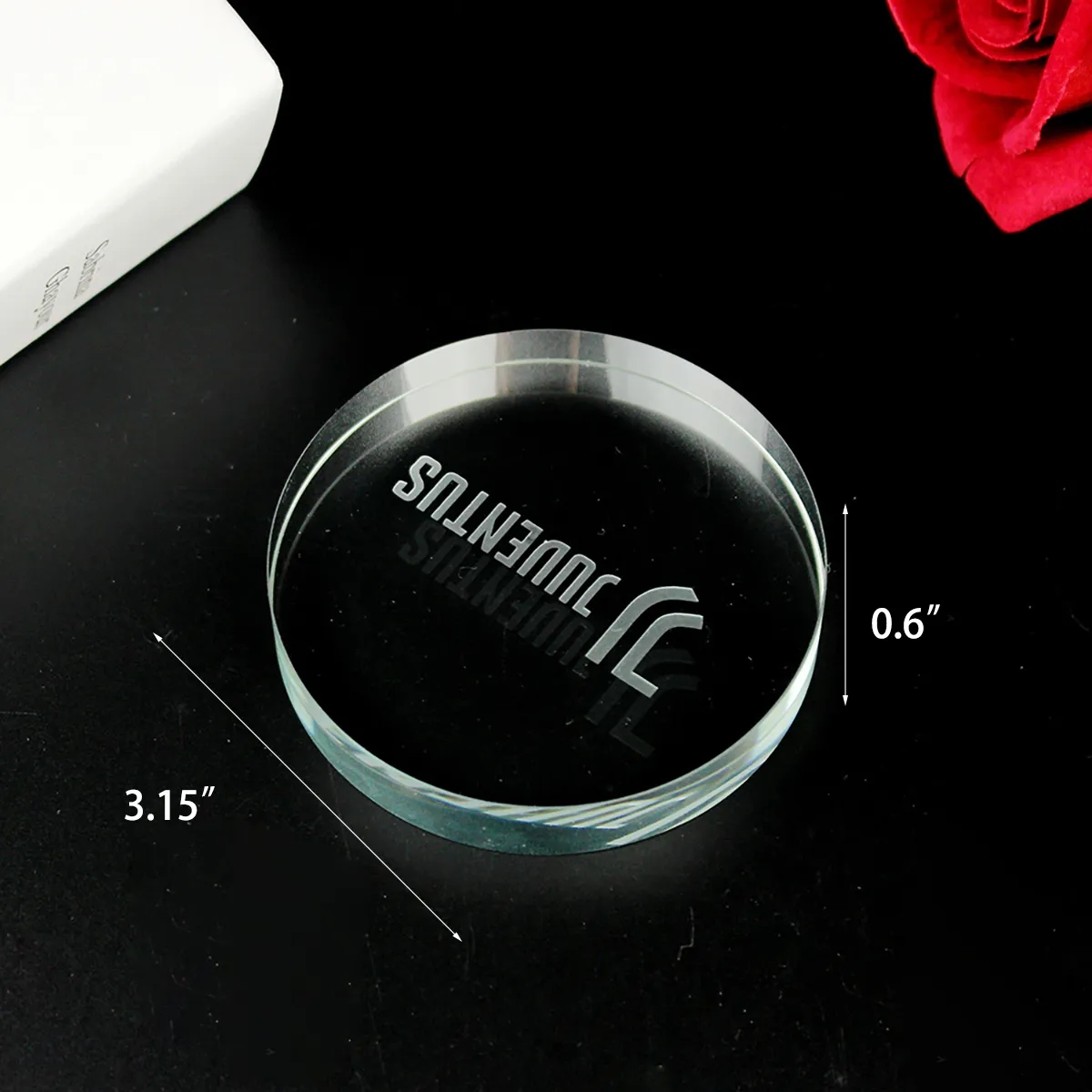 Customizable Size Shape Crystal Glass Paperweight 4