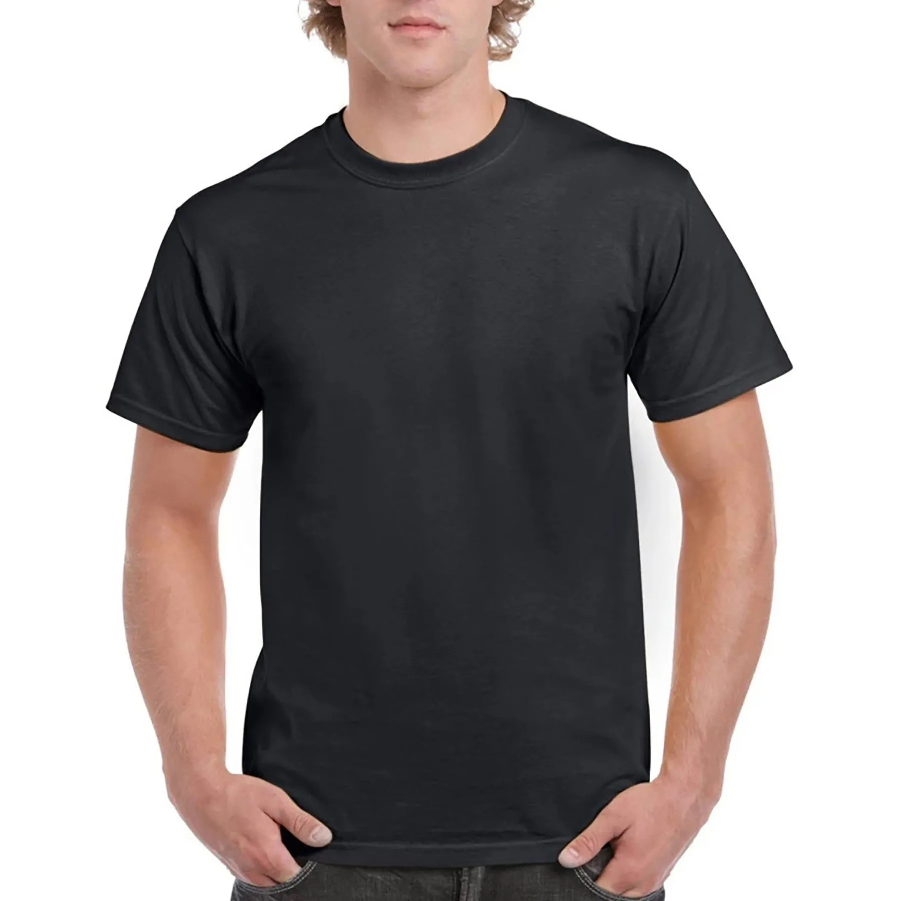 100% Cotton Crew Neck T-shirt Men's 1