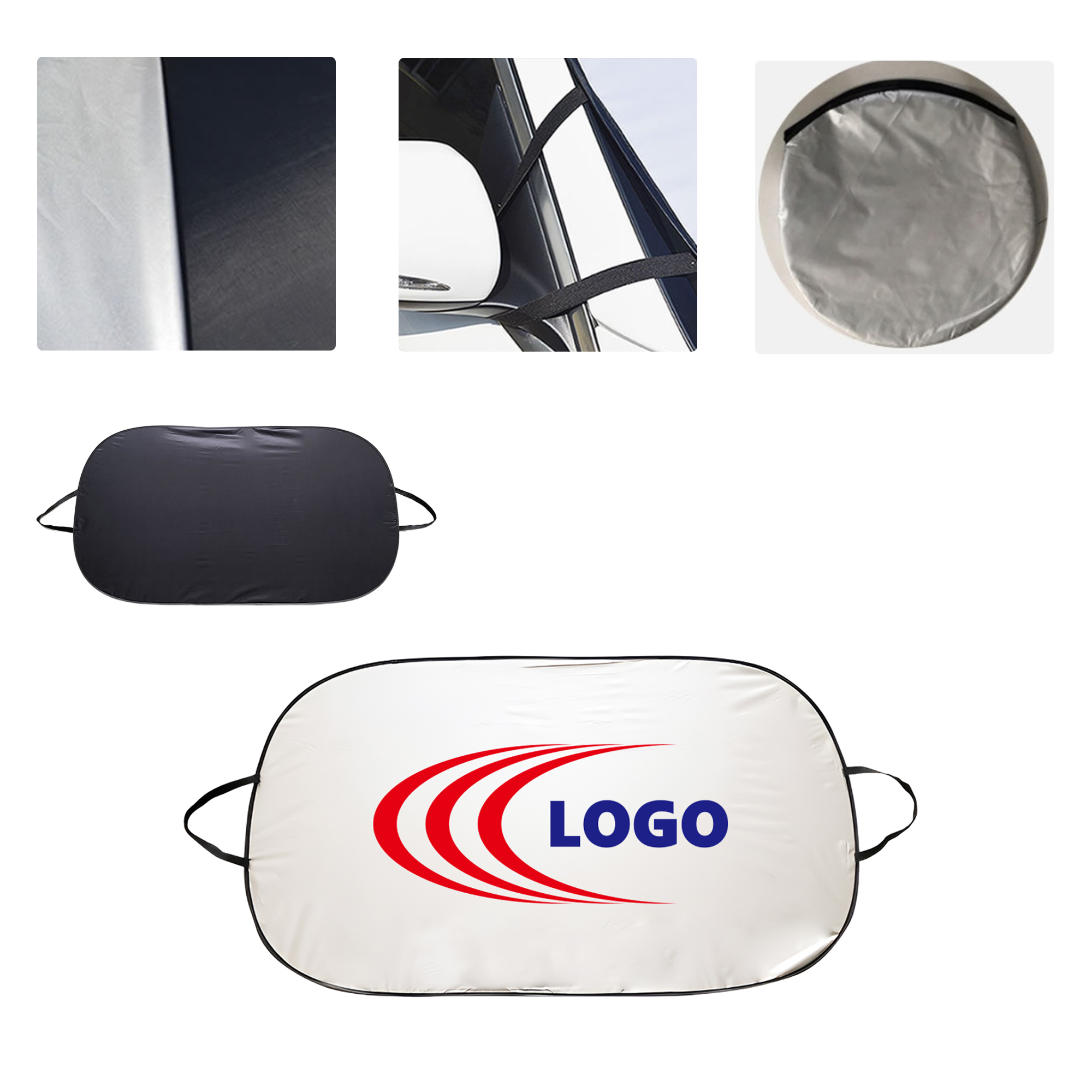 MOQ50 Custom Car Sunshade For Heat And UV Protection 2