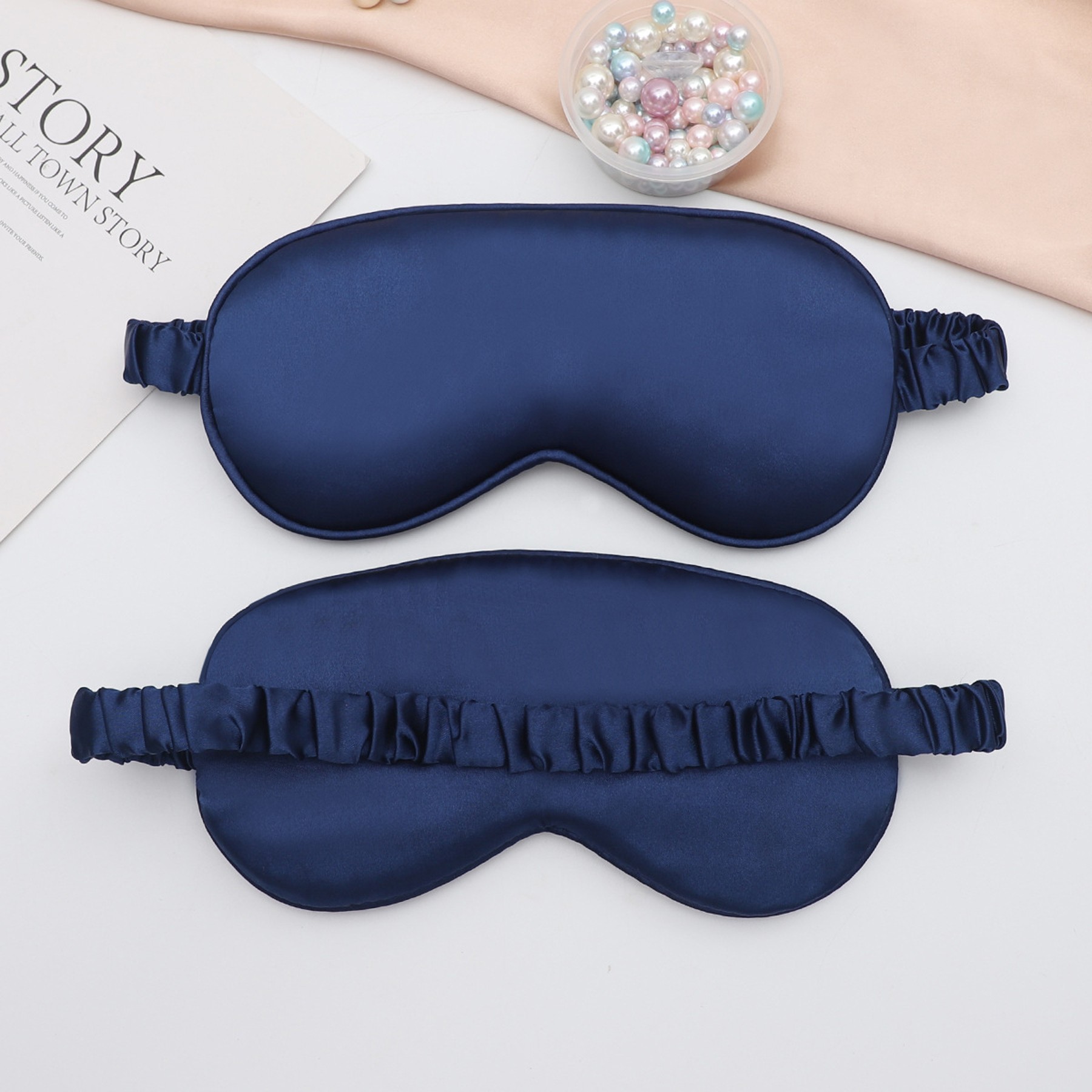Silk Sleep Mask For Sleeping With Telescopic Strap 5