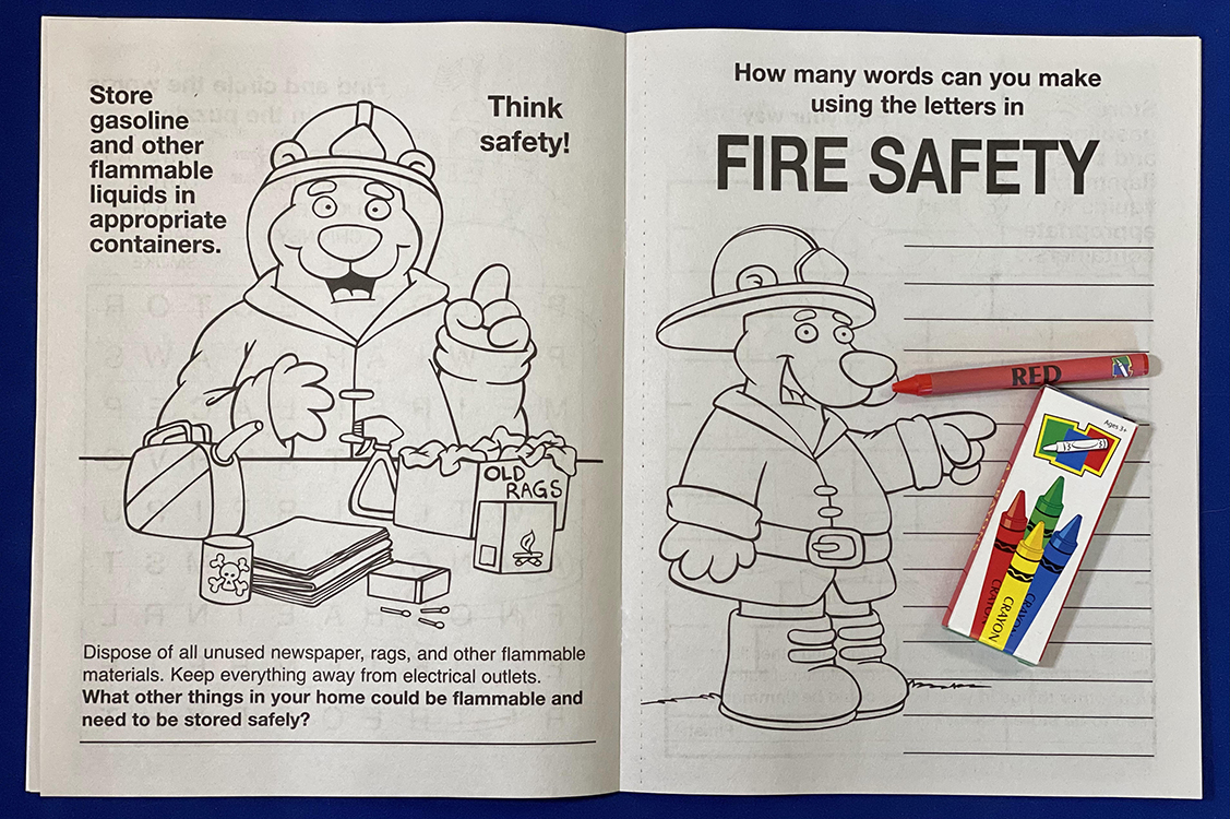 COLORING SET - Practice Fire Safety Fun Pack 5