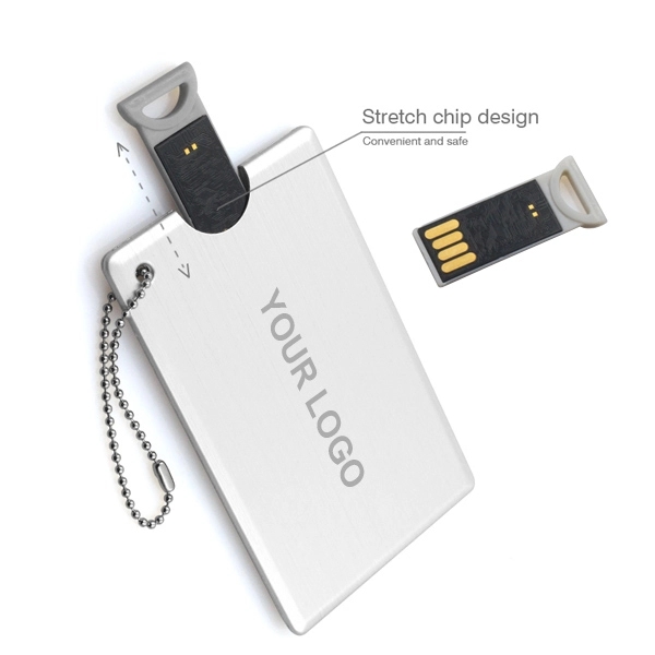 Pull Out Metal USB Business Card 1