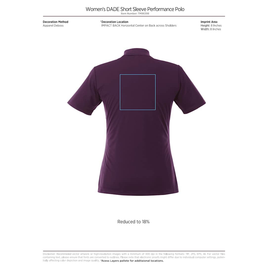 Women's DADE Short Sleeve Polo 653