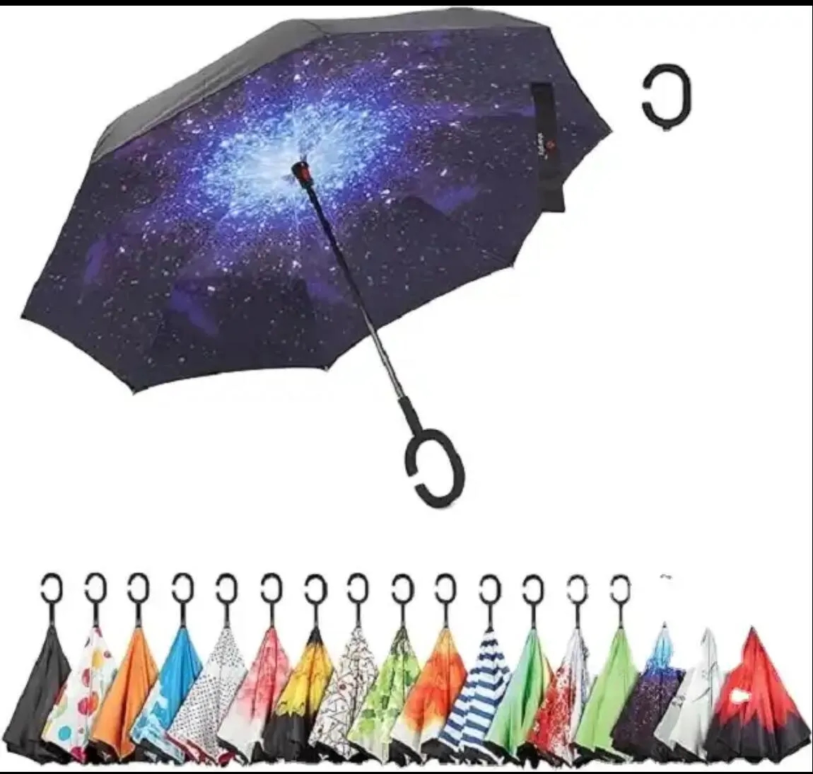 Inverted Windproof Reverse Umbrella 2