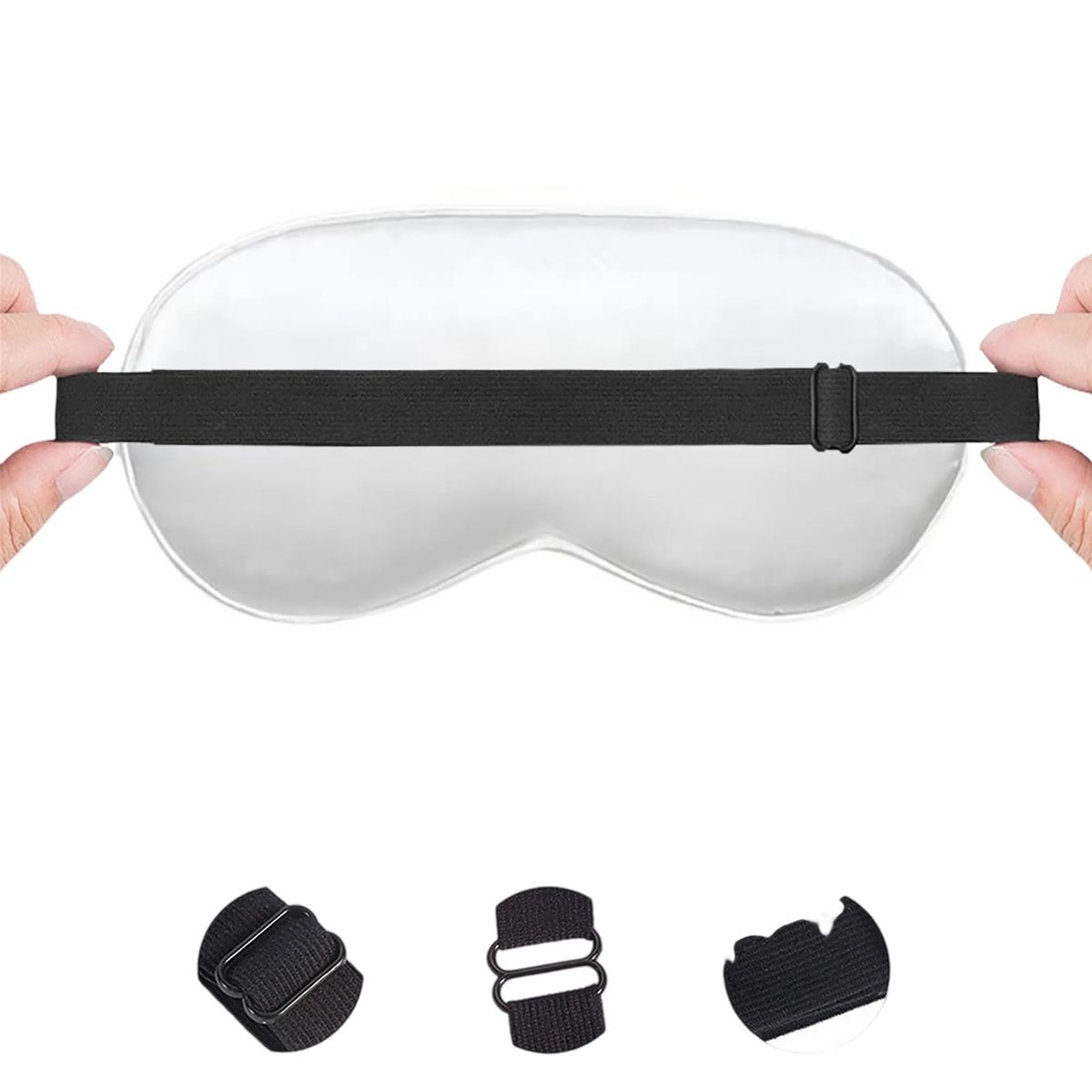 Adjustable Eye Mask Satin Soft Design 35