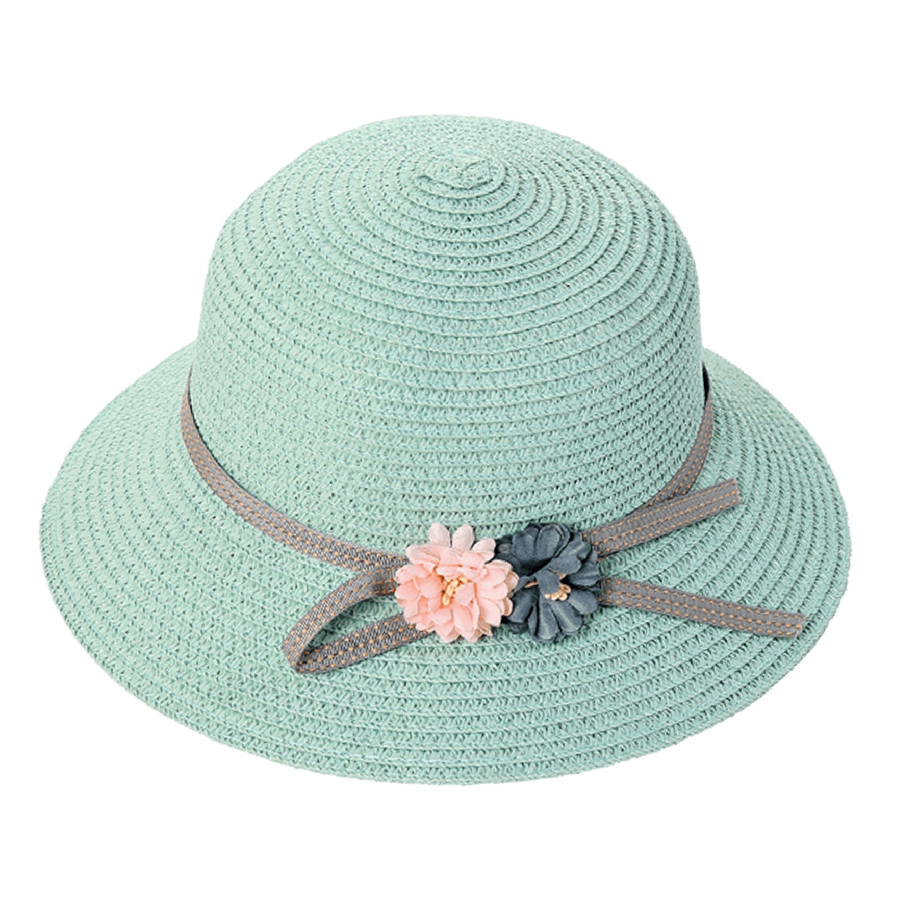 Women'S Flower Sun Protective Straw Hat 5
