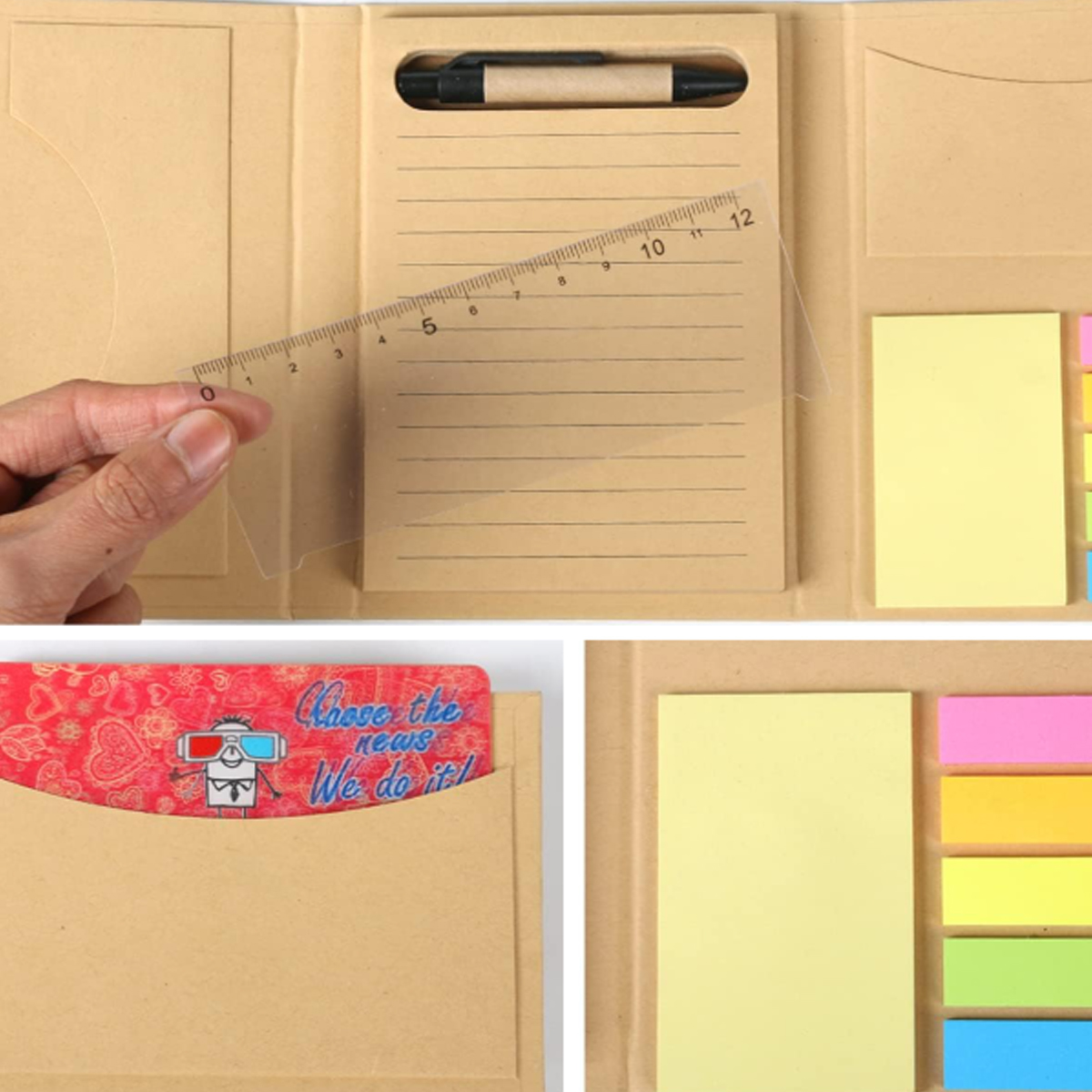 Desk Organizer with Notepad  Sticky Notes 6
