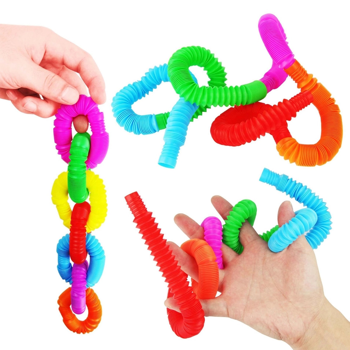Pop Tube Toys Fidget Unique For Kid Fine Motor Skills 5