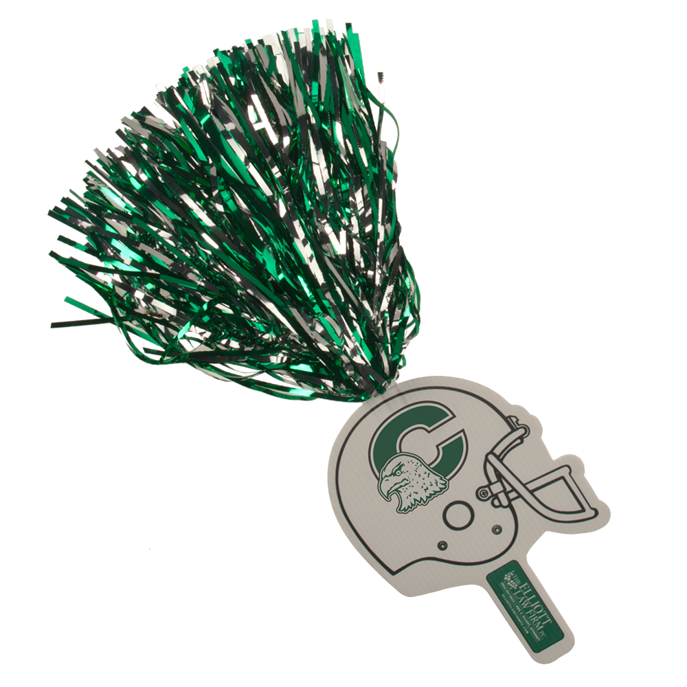 Football Helmet Shape Hand Fan, Screen Printed 1