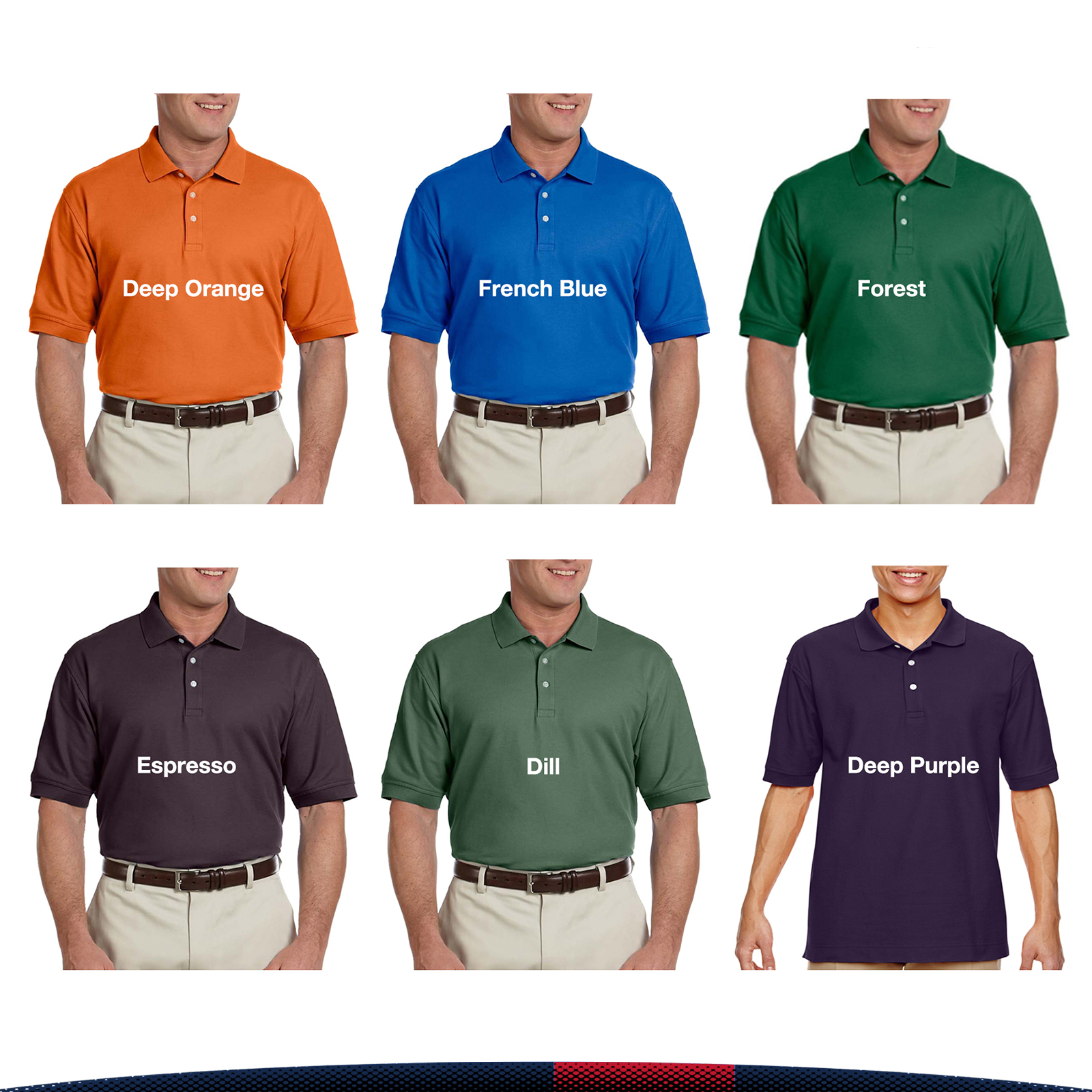 Devon & Jones® Men's Cotton Polo Shirts 8