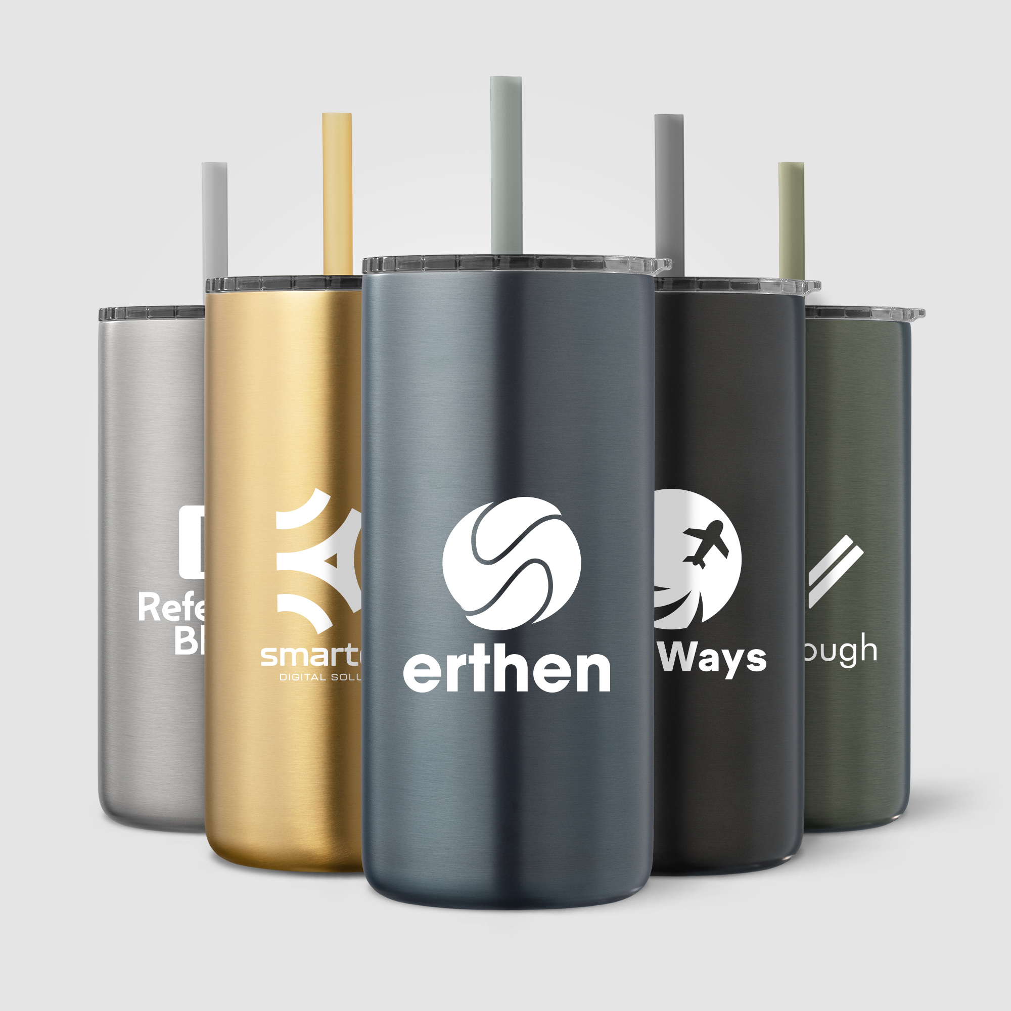 Borealis Stainless Steel Straw Tumbler - 16 oz. 4