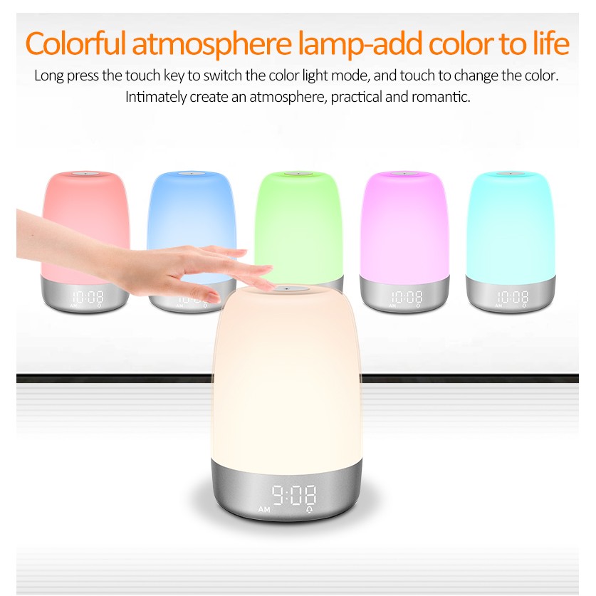 Led Wake Up Light Support Alarm Clock Function With Colorful 1
