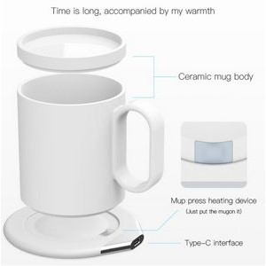 Coffee Heating Cup Usb Wireless Charging 3