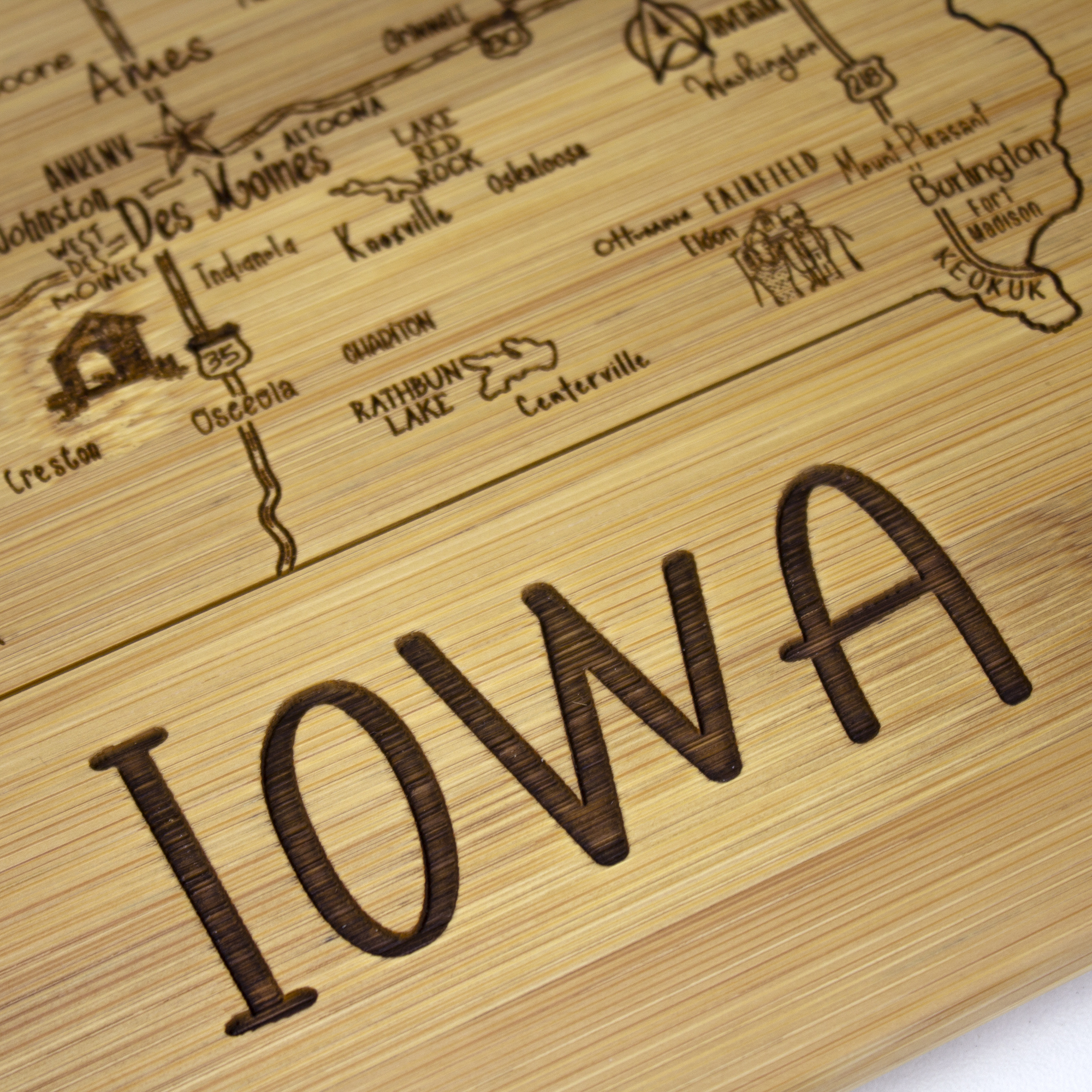 A Slice of Life Iowa Serving & Cutting Board 4