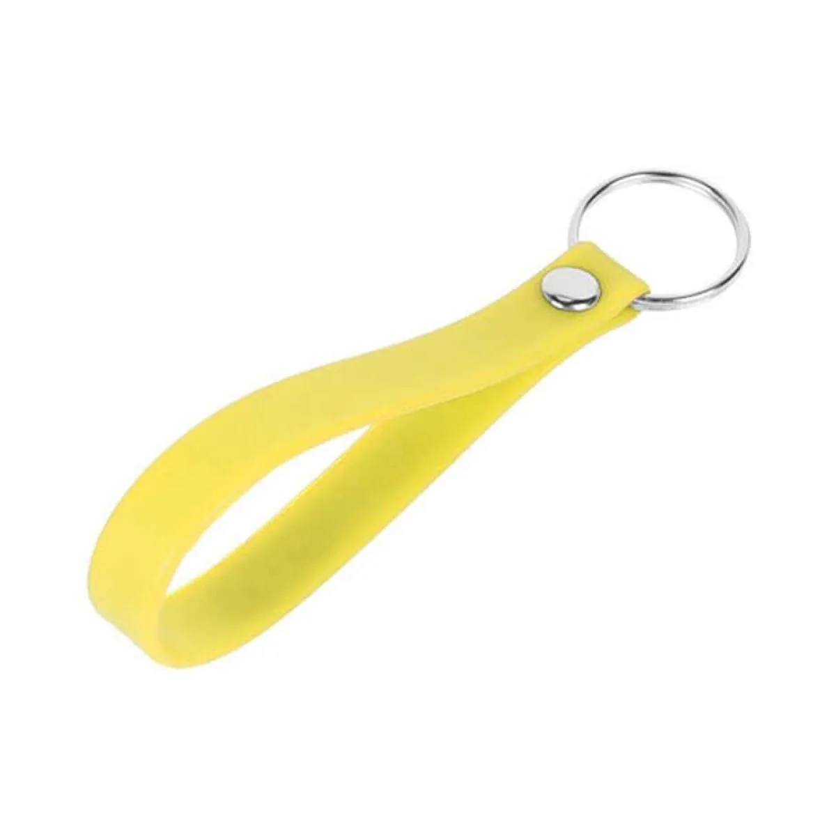 1/2"W SCREEN PRINTED SILICONE BRACELET KEYRING 8