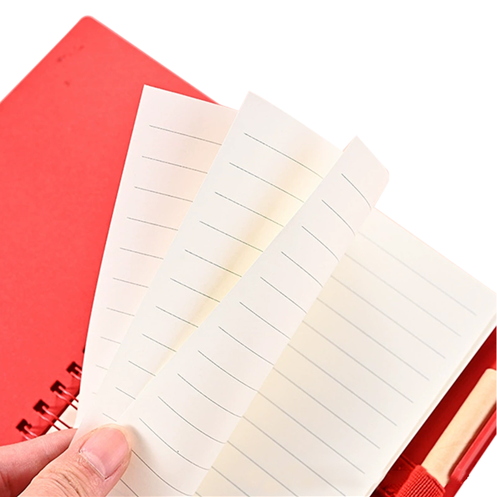 Kraft Paper Spiral Notebook With Pen 1