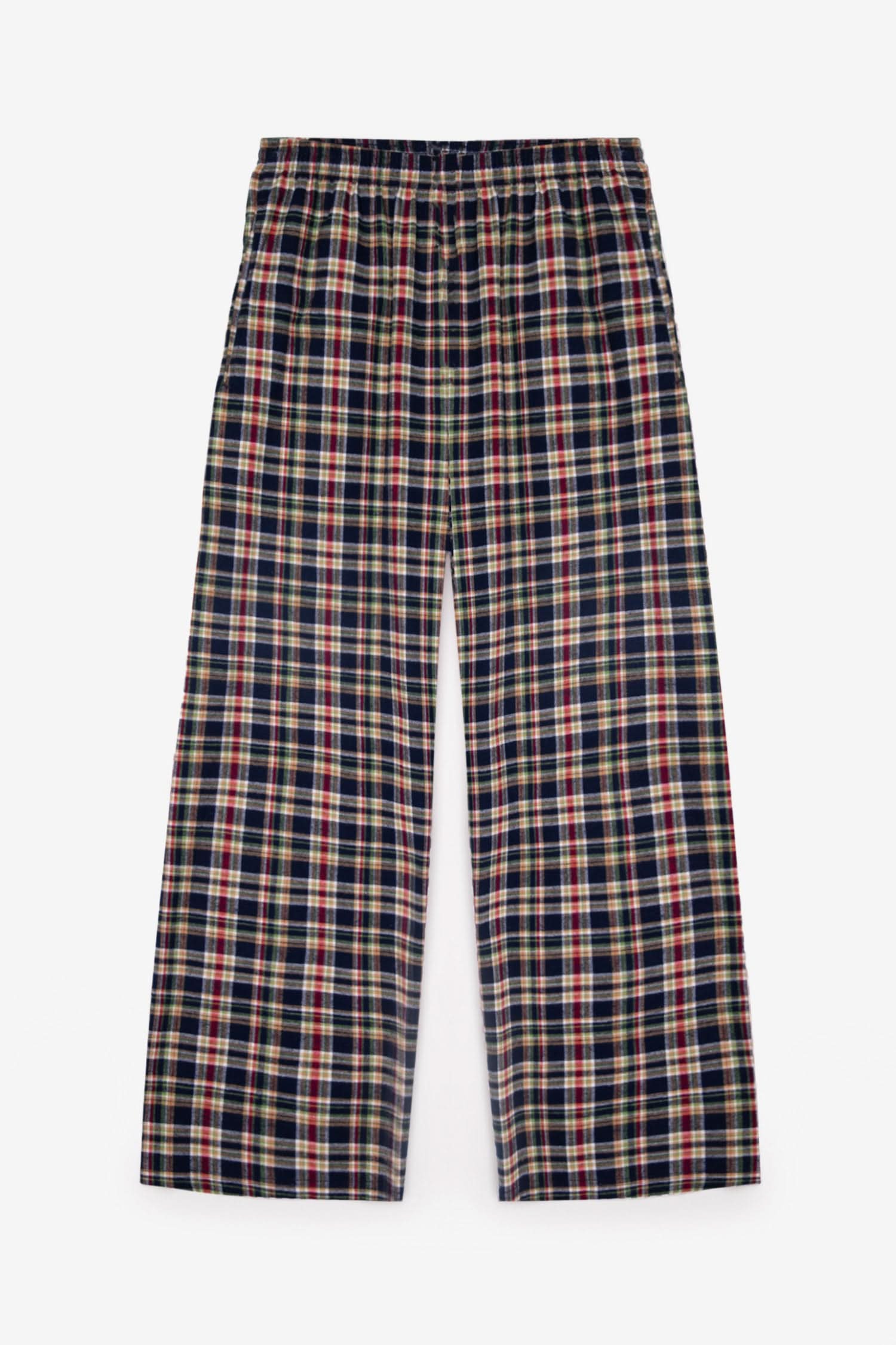 LIGHT WEIGHT FLANNEL OPEN BOTTOM SWEATPANTS 3