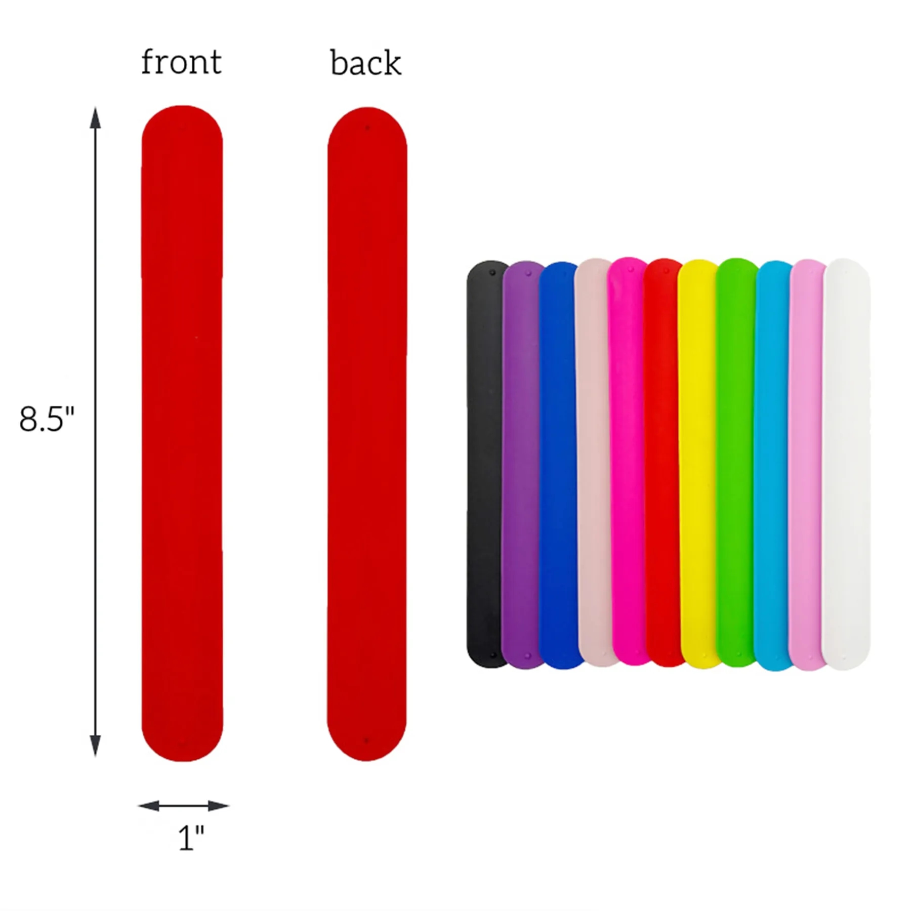 Silicone Slap Ring Advertising Wristband Snap Bracelet 3