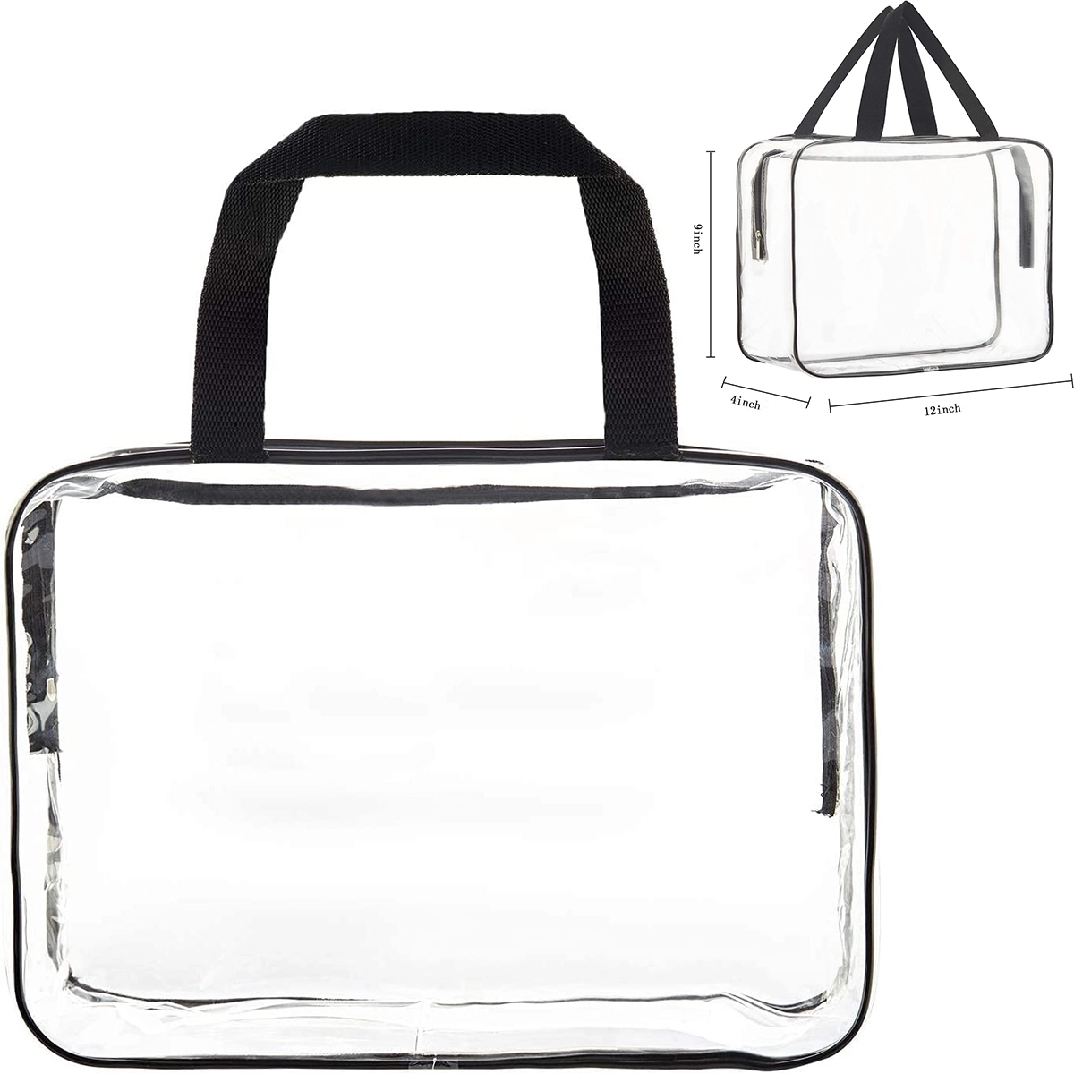 Large Clear Makeup Cosmetic Toiletry Organizer Bag 2