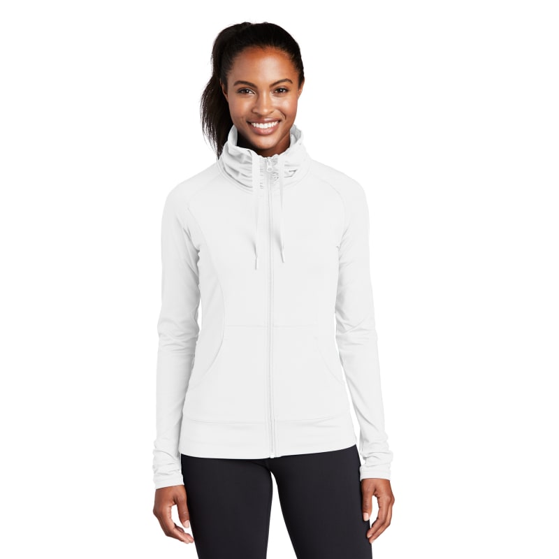 Sport-Tek Women's Sport-Wick Stretch Full-Zip Jacket. 2