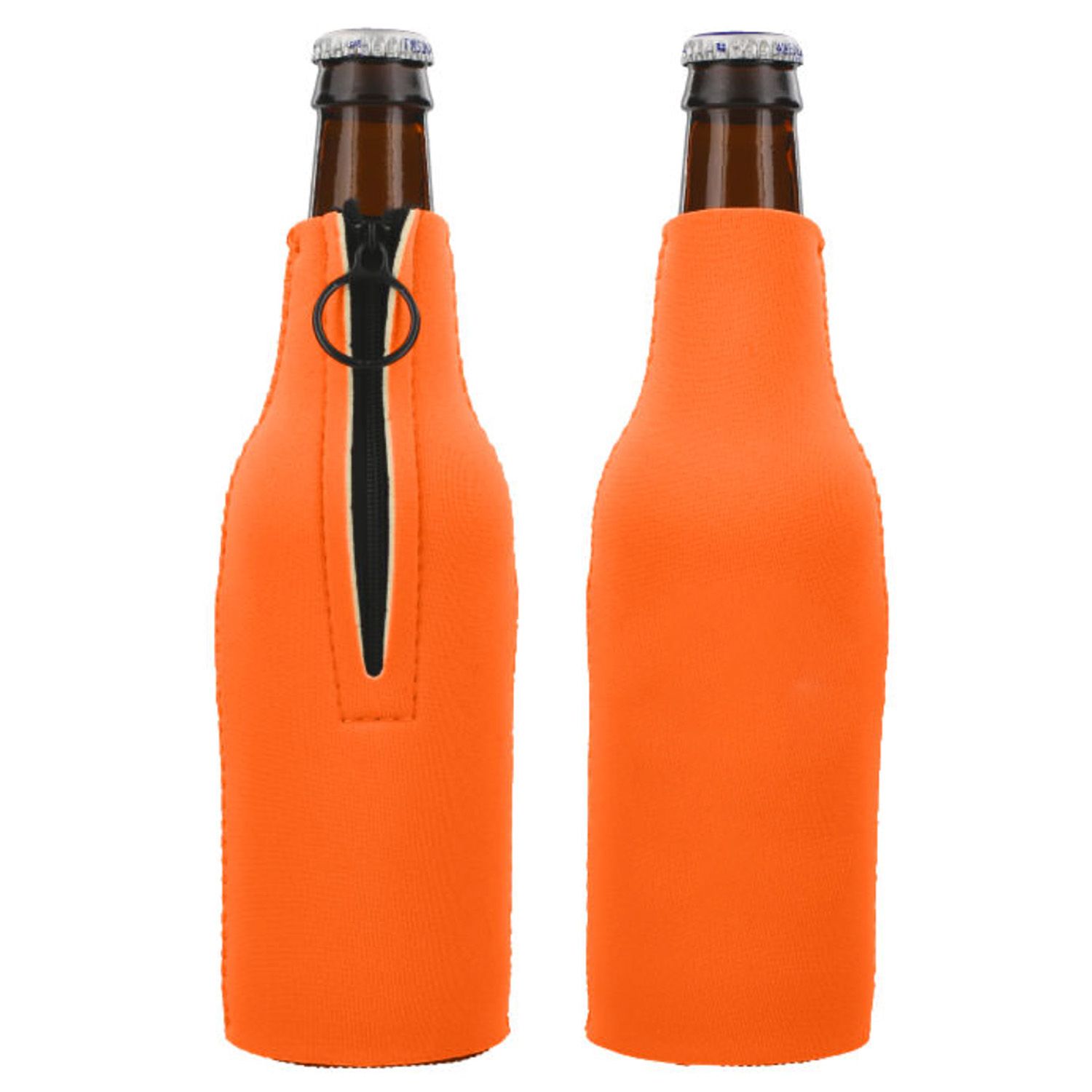 Neoprene 12 OZ. Bottle Cooler w/Zipper, custom koozie with logo imprint 6