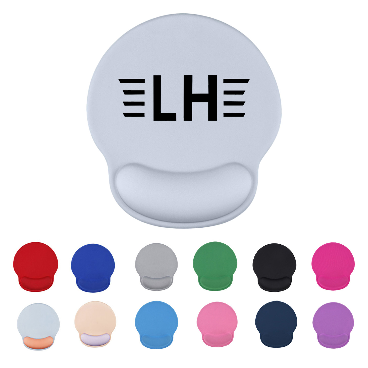 Silicone Solid Color Minimalist Style Mouse Pad Wrist Guard Soft Pad. 2