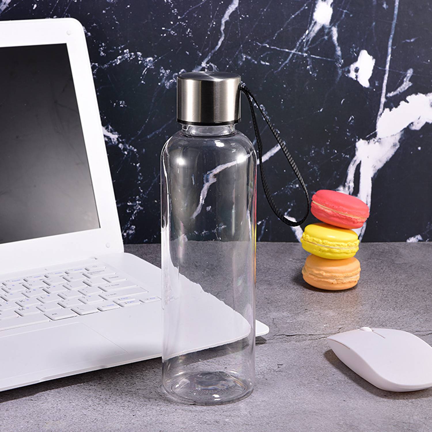 18.5oz BPA Free Plastic Water Bottles w/ Strap 3