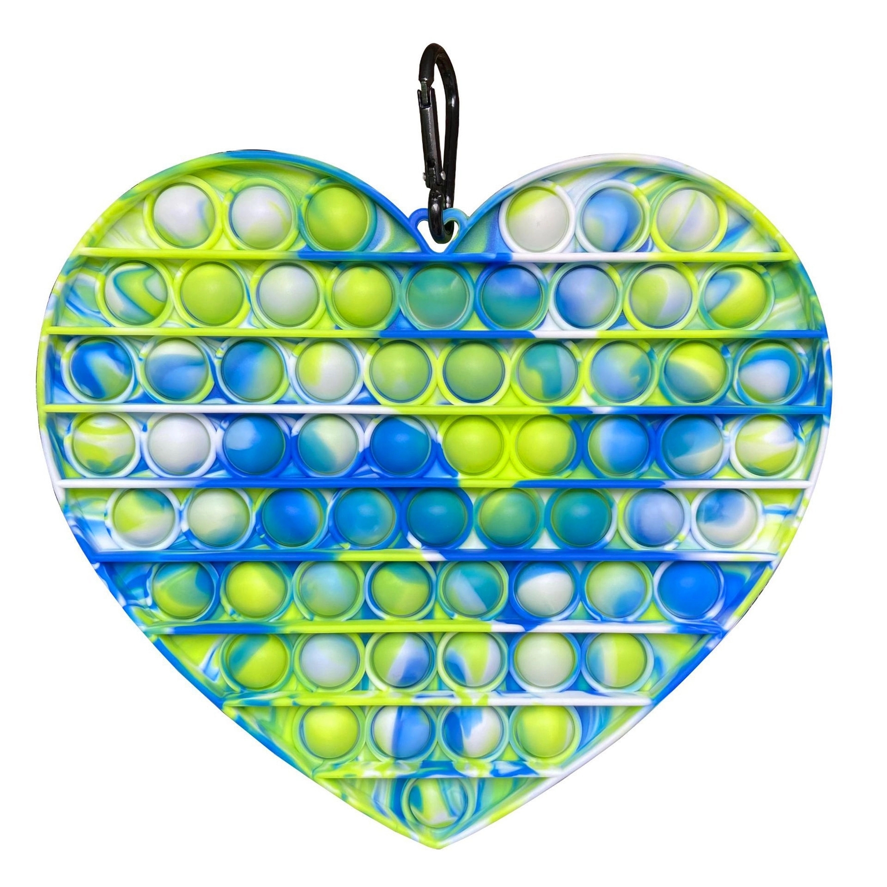 Heart Shape Large Size Camouflage Push Pop Bubble Fidget Toy 2