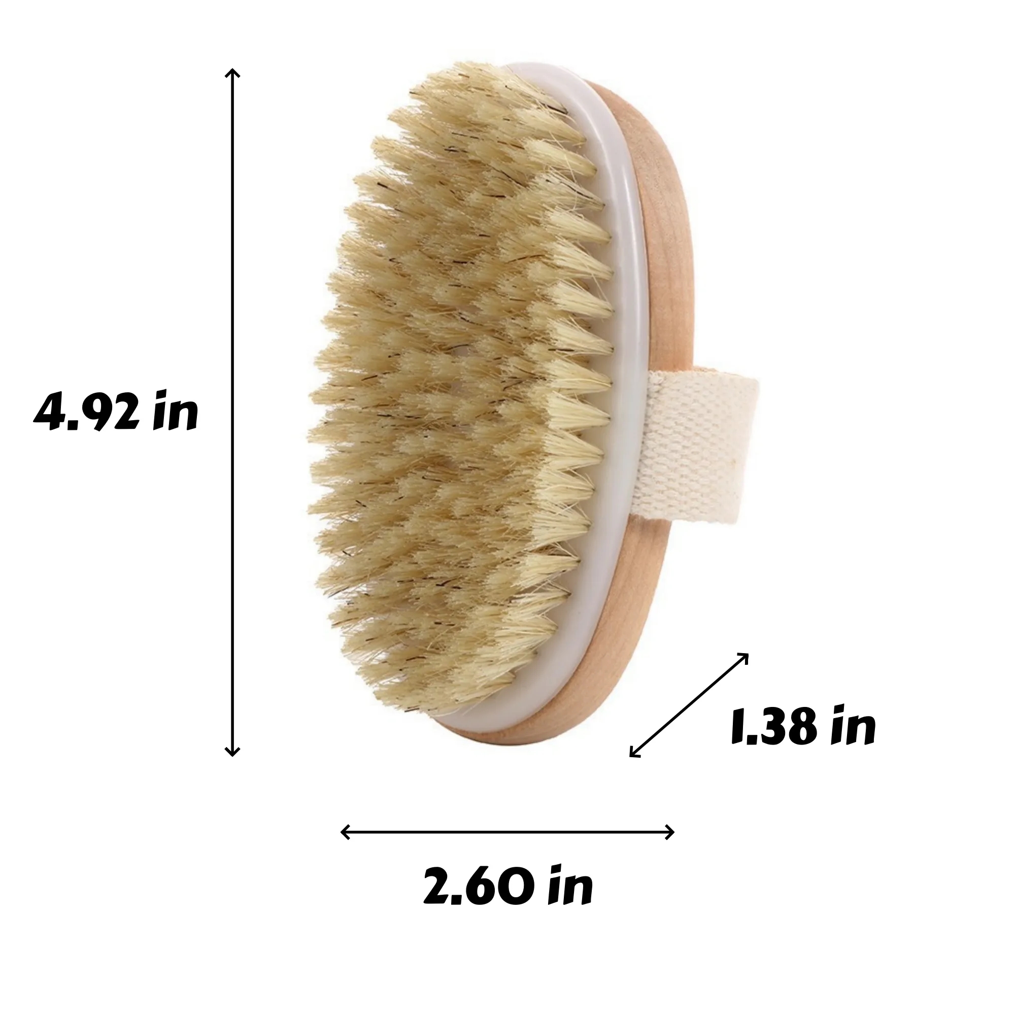 Boar Bristle Dry Body Brush 2
