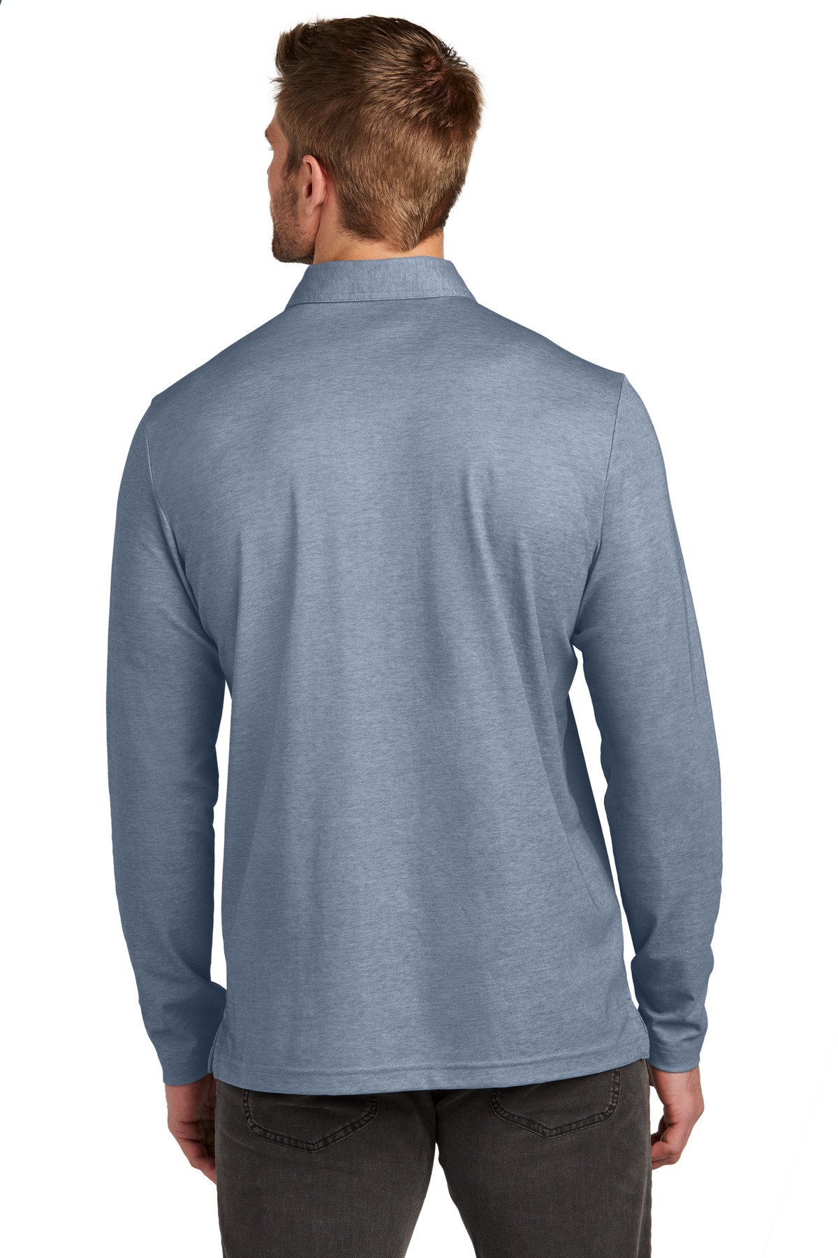 TravisMathew Oceanside Heather Long Sleeve Polo TM1MZ343 25