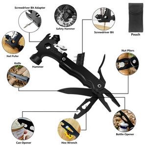 Safety Claw Hammer Pliers Multi Tool With Belt Cutter 4