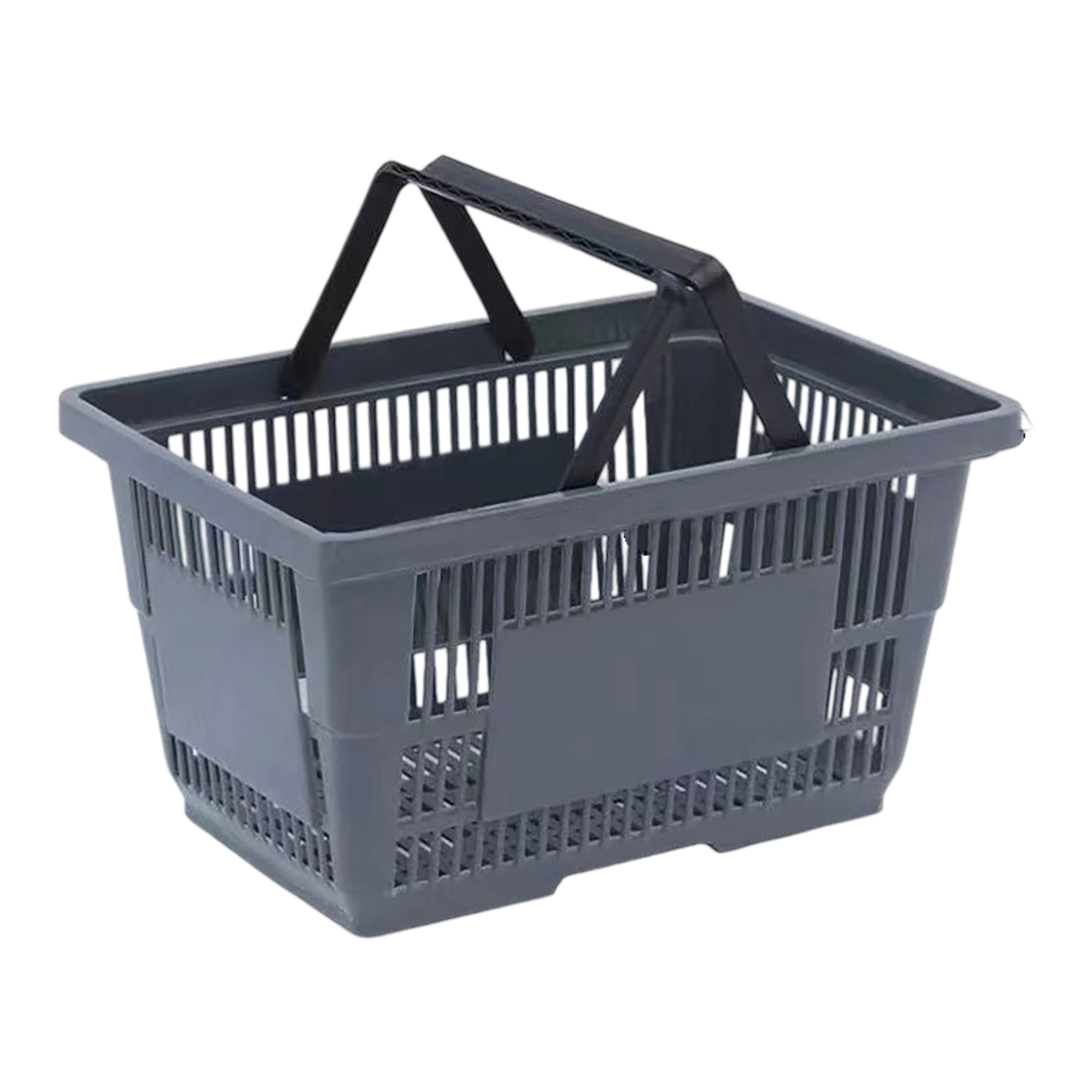 Plastic Rectangle Shopping Basket With Dual Handle 18 Litre 8