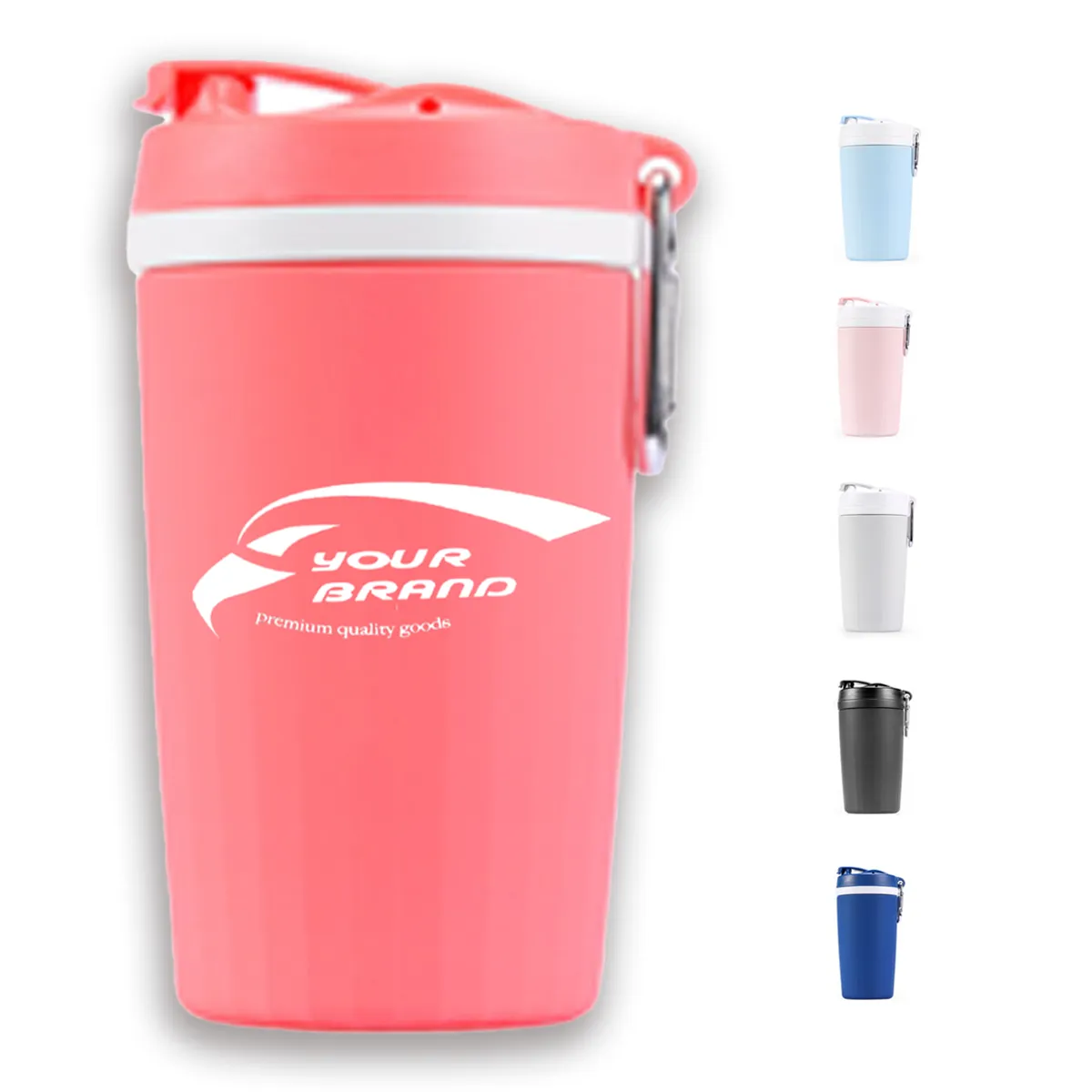 Double Wall Insulation Silicon Leak Proof Travel Mug 4