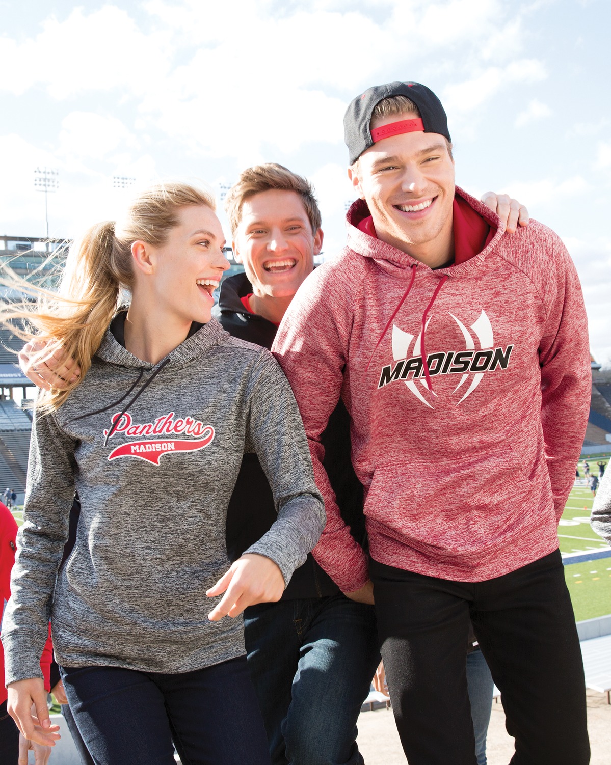 PosiCharge Electric Heather Fleece Hooded Pullover