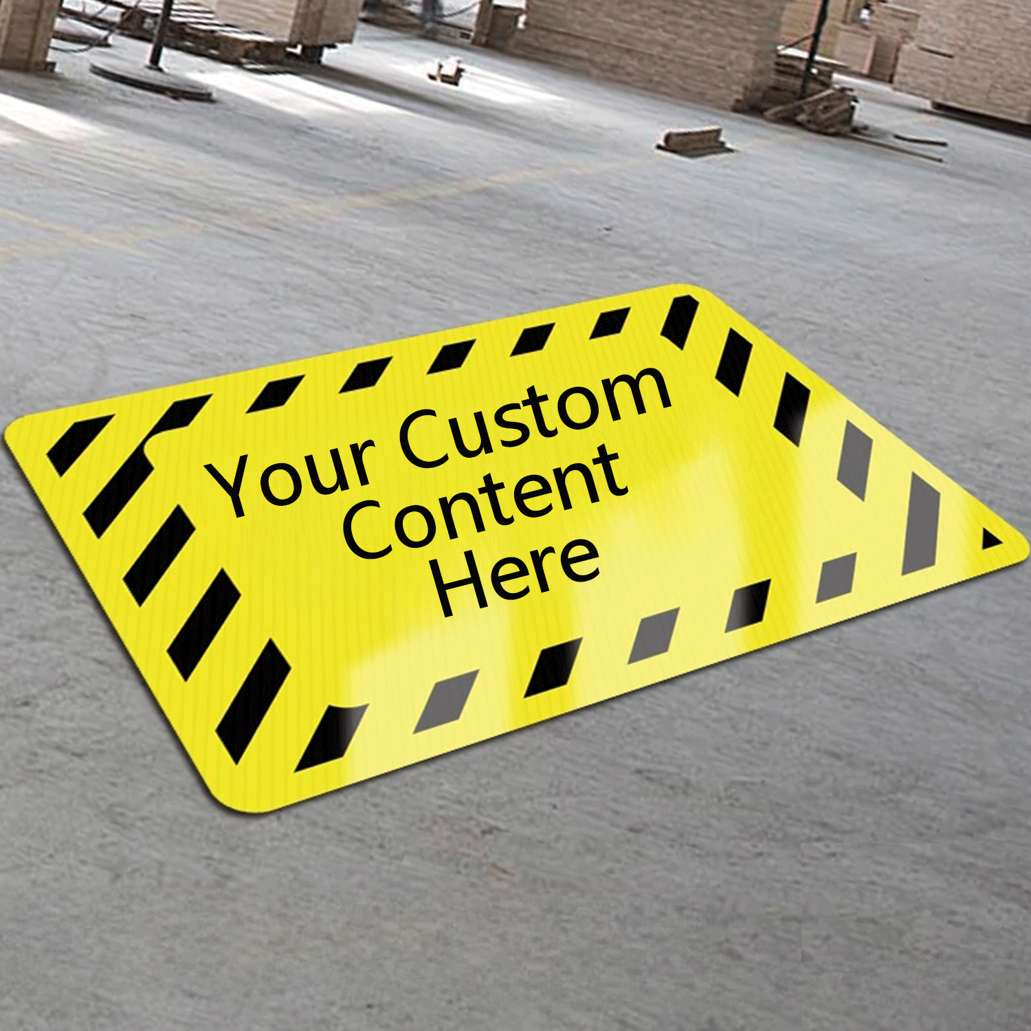 Pvc Road Workshop Factory Warehouse Security Warning Sign 6